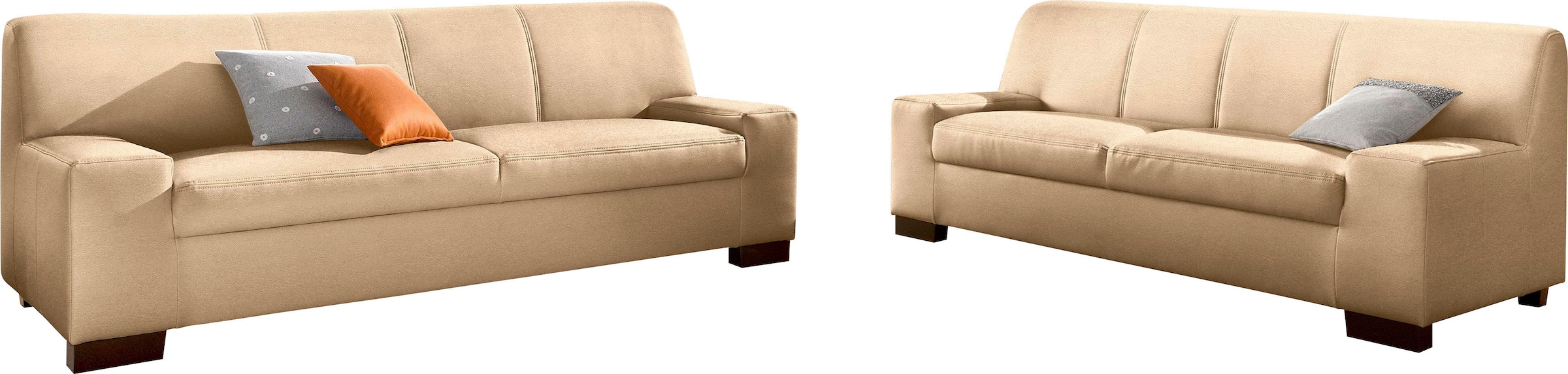 DOMO collection Polstergarnitur »Norma«, (Set, 2 tlg.), bestehend aus je einem 2- und 3-Sitzer