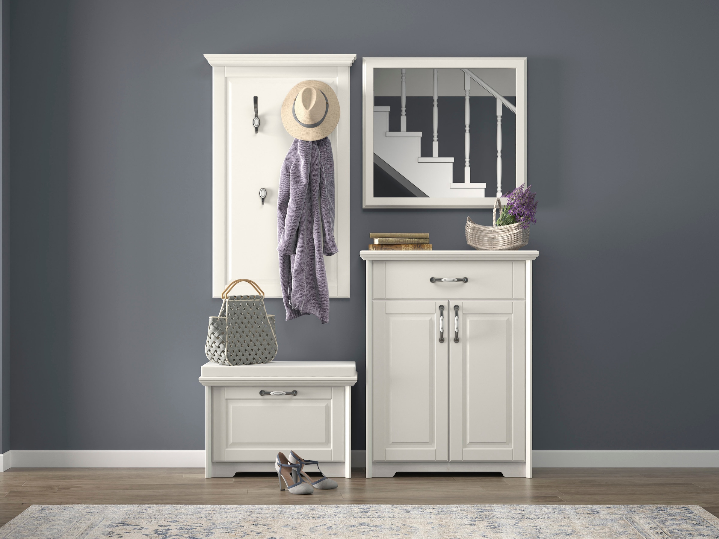 Home affaire Schuhschrank »Evergreen«, hochwertig UV lackiert, Soft-Close-Funktion