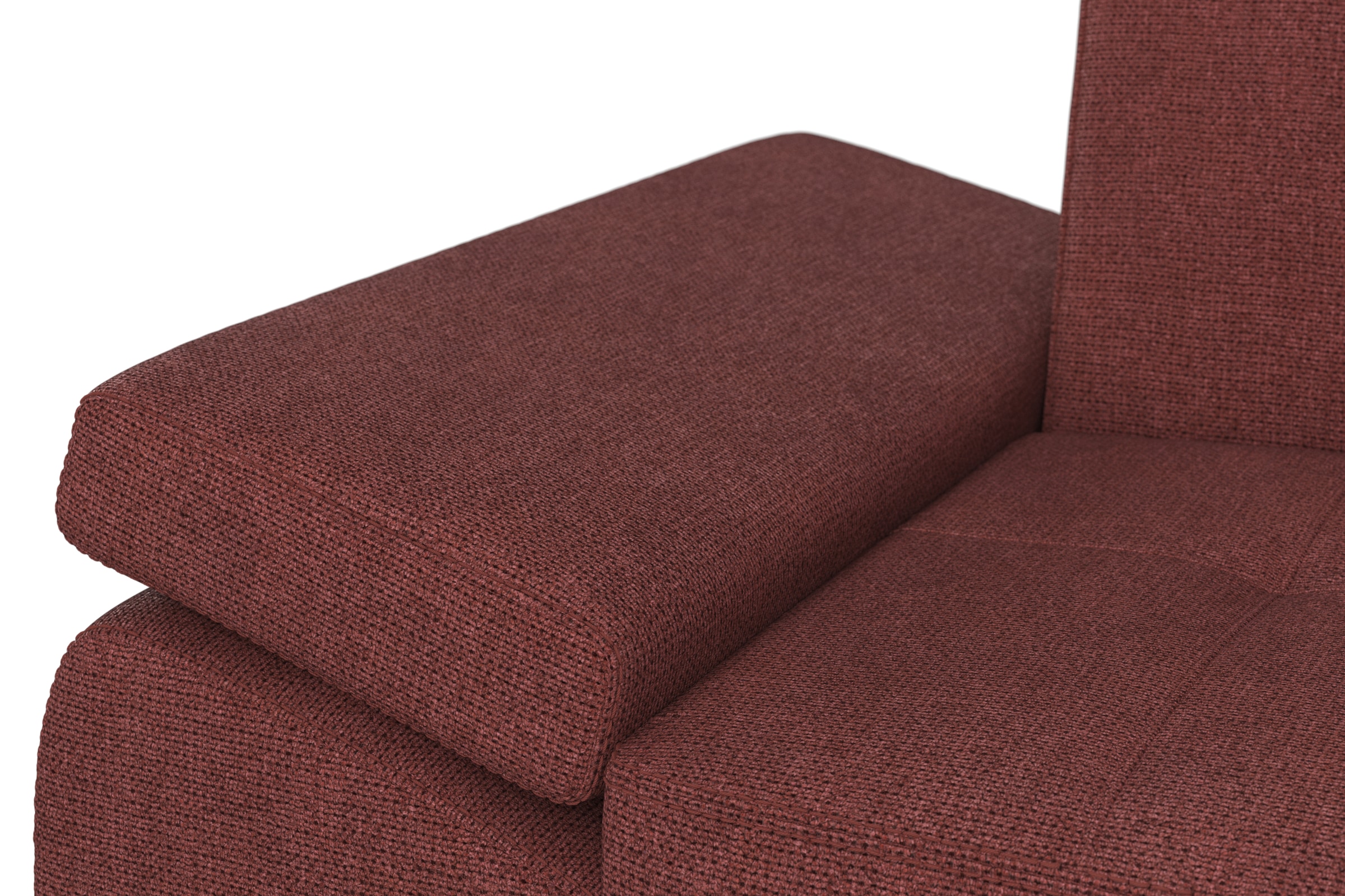 DOMO collection Ecksofa »Capelo L-Form«, mit Armteilverstellung, wahlweise mit Bettfunktion, Federkern