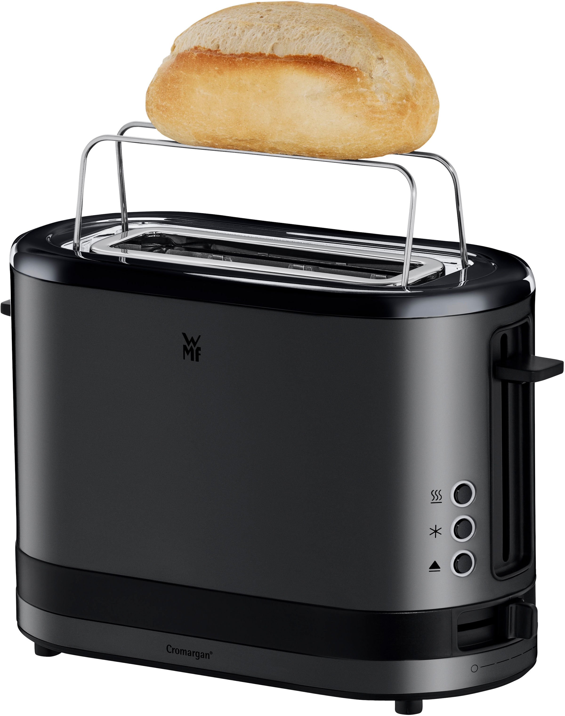 WMF Toaster »KÜCHENminis®«, 1 kurzer Schlitz, 600 W, kompakt, 7 Bräunungsstufen, Auftau-Funktion, Aufwärm-Funktion