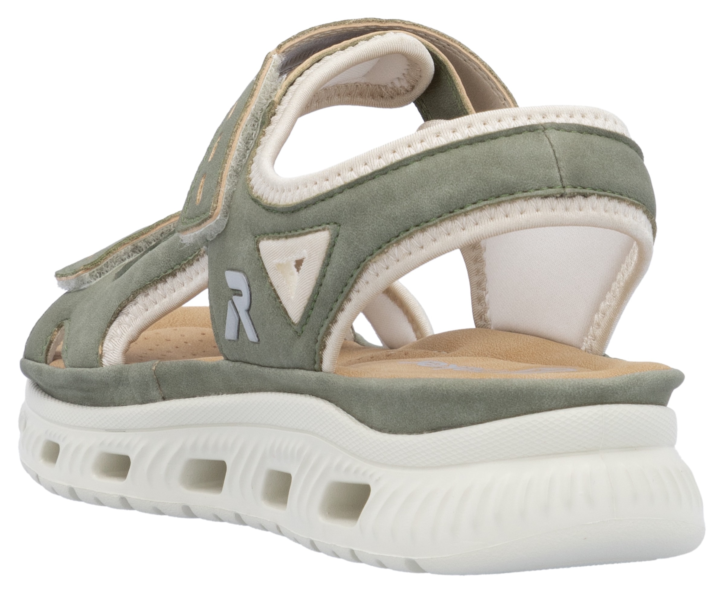 RIEKER Sport Sandale »Outdoorsandale«, Sommerschuh, Sandalette, Plateauabsatz, mit Klettverschlüssen