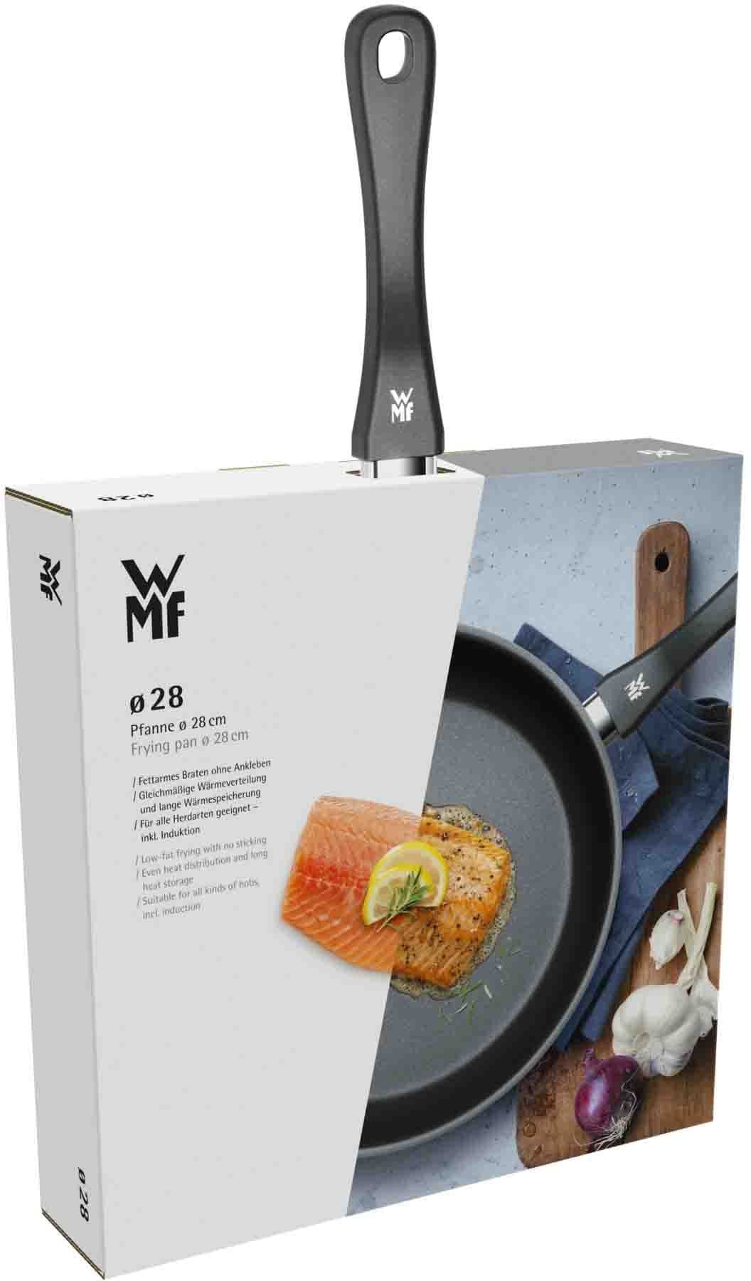WMF Bratpfanne »Devil Edelstahlpfanne Induktion«, Cromargan® Edelstahl Rostfrei 18/10, PTFE beschichtet, für alle Herdarten geeignet, Kunststoffgriff