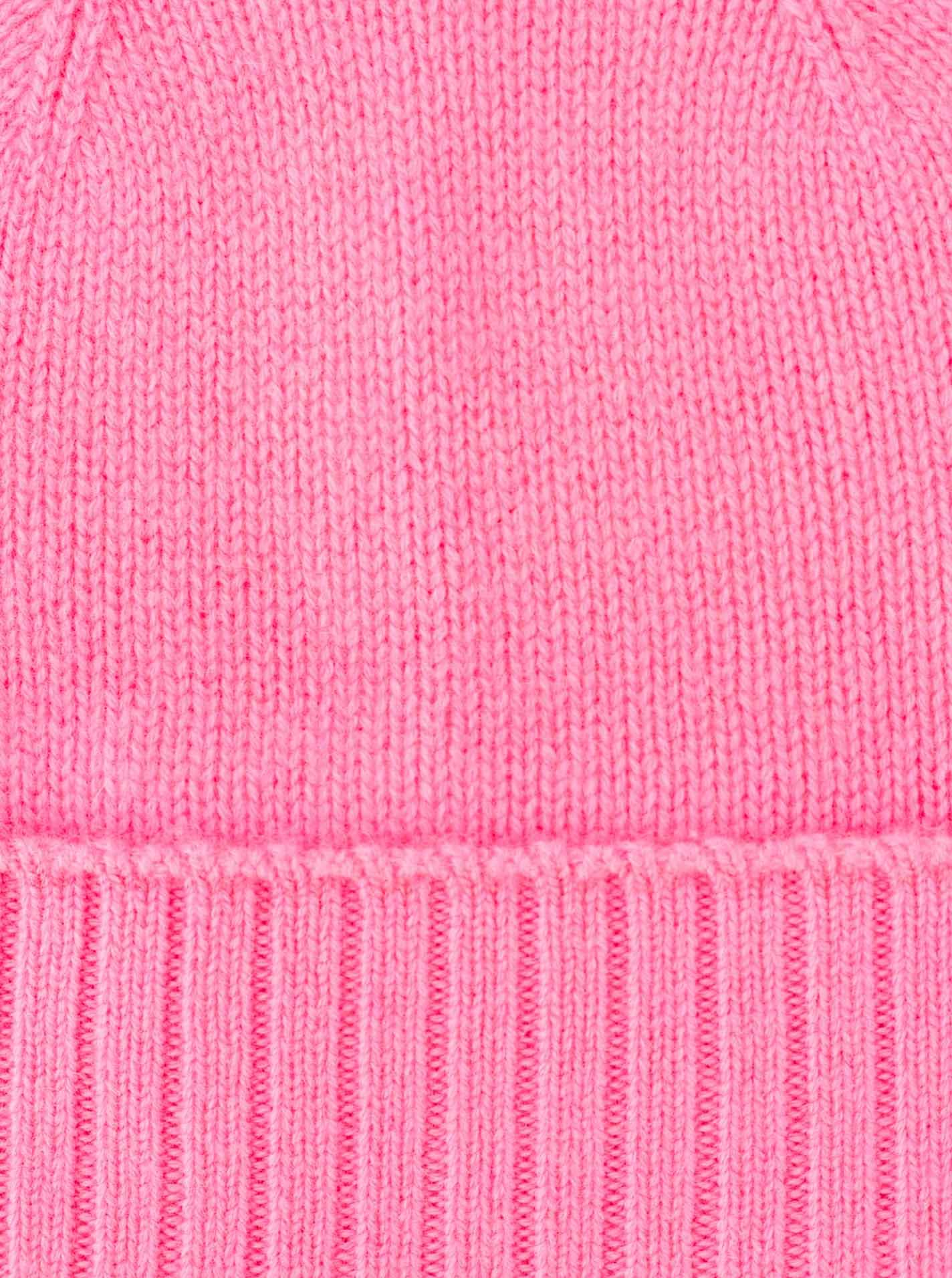 Zwillingsherz Strickmütze, mit geripptem Umschlag