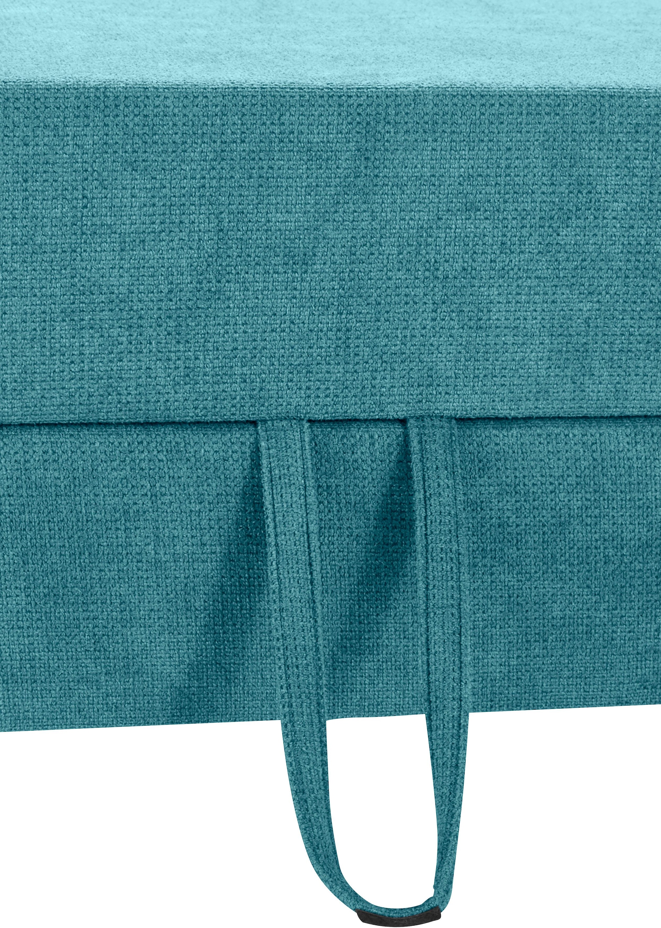 Places of Style Ecksofa »Cornwall L-Form«, incl. Sitztiefenverstellung, mit Bettfunktion und Kopfteilverstellung