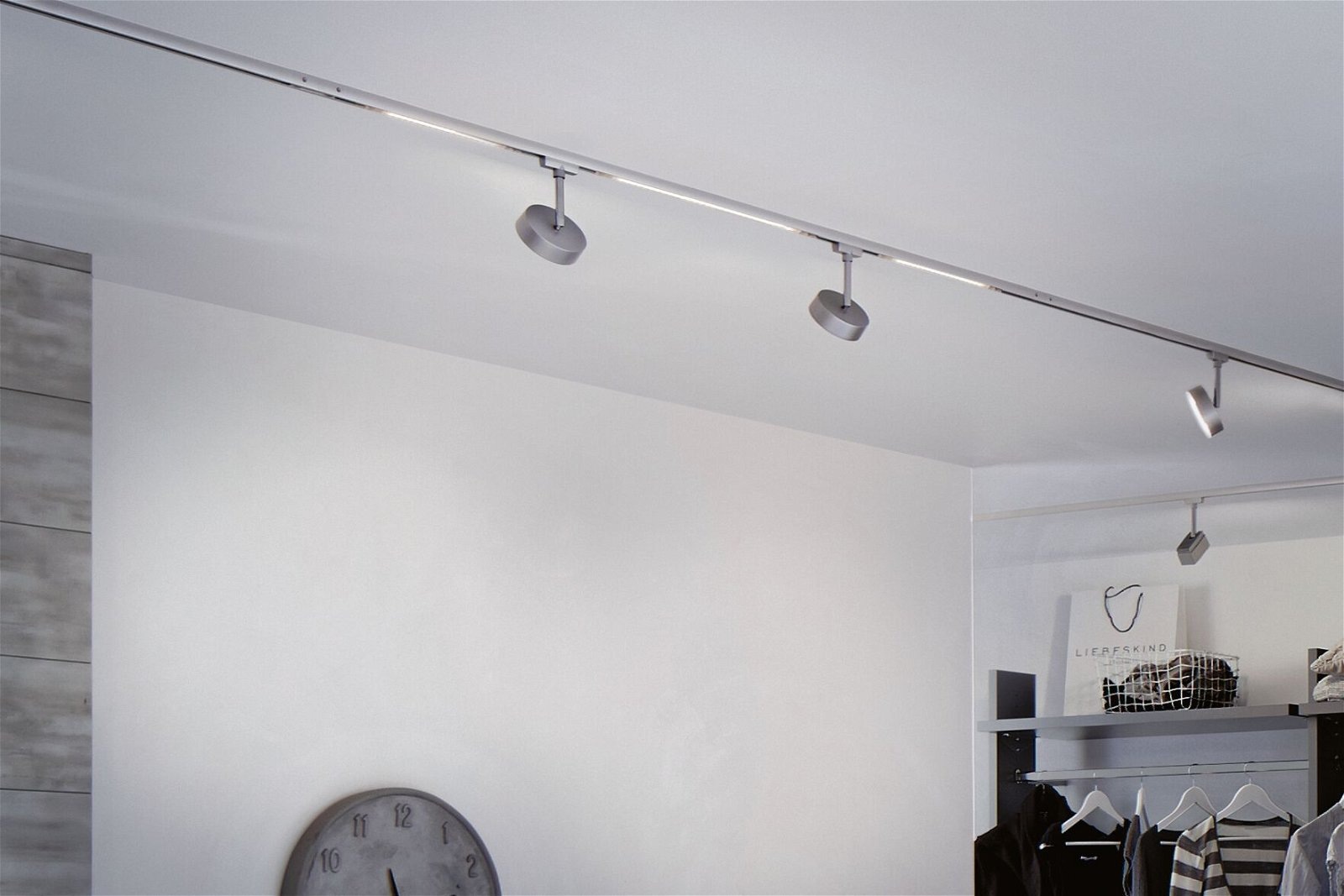 Paulmann Schienensystem-Leuchten »URail Schienenspot Circle Einzelspot 160lm 5W 4000K 230V Chrom matt«, dimmbar