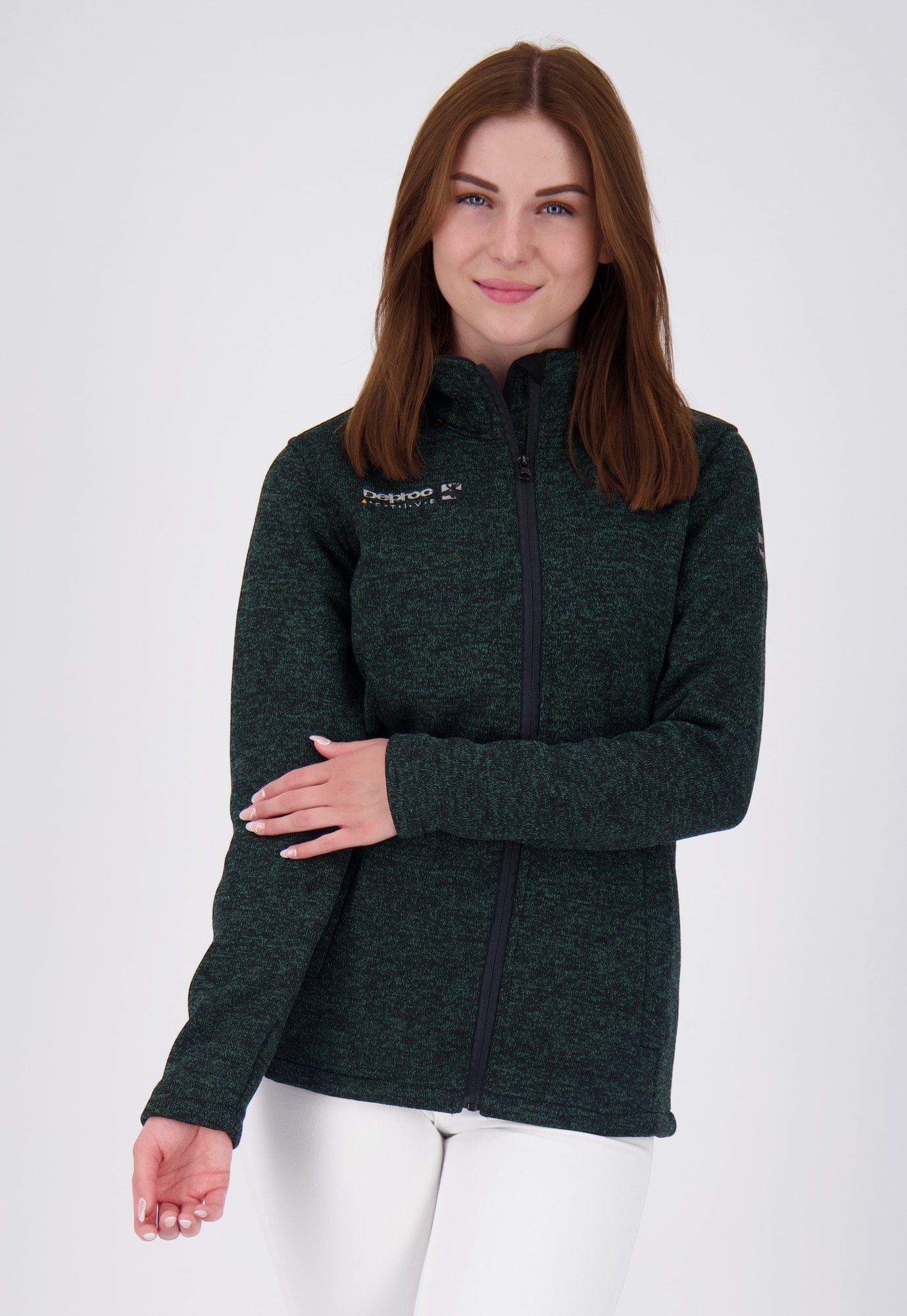 DEPROC Active Strickfleecejacke »ELKFORD WOMEN« auch in Großen Größen erhältlich