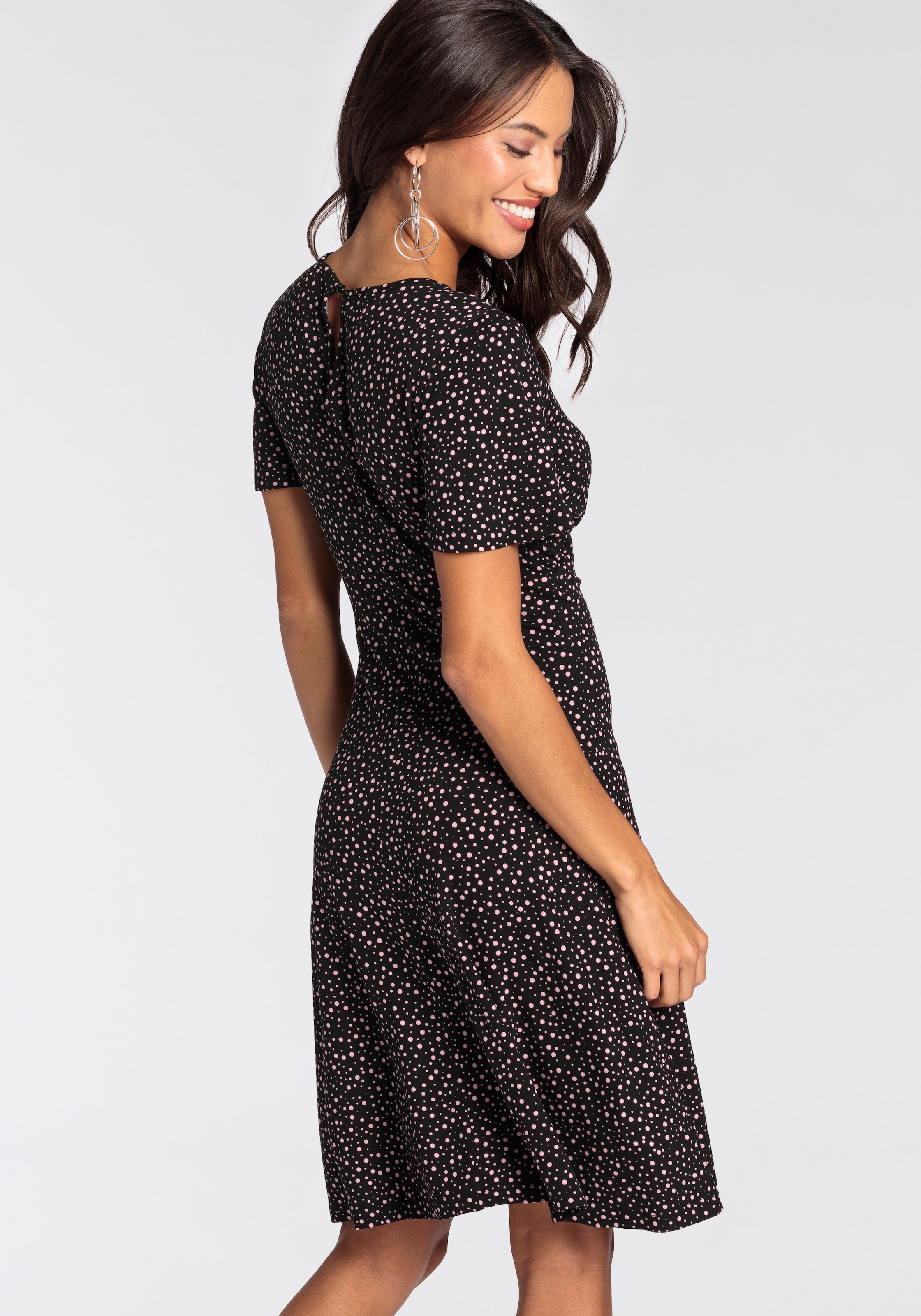 Laura Scott Sommerkleid, kurzes Kleid, femininer Look, aus Single-Jerseystoff, halbarm