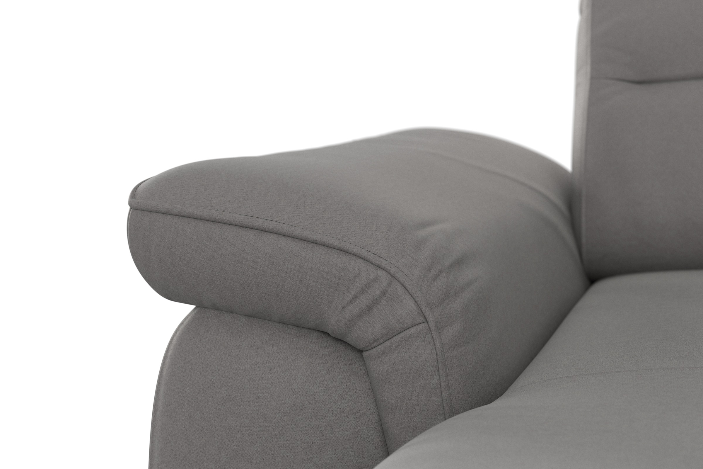 sit&more Wohnlandschaft »Sinatra U-Form«, optional mit Kopfteilverstellung und Armteilfunktion, Metallfüße