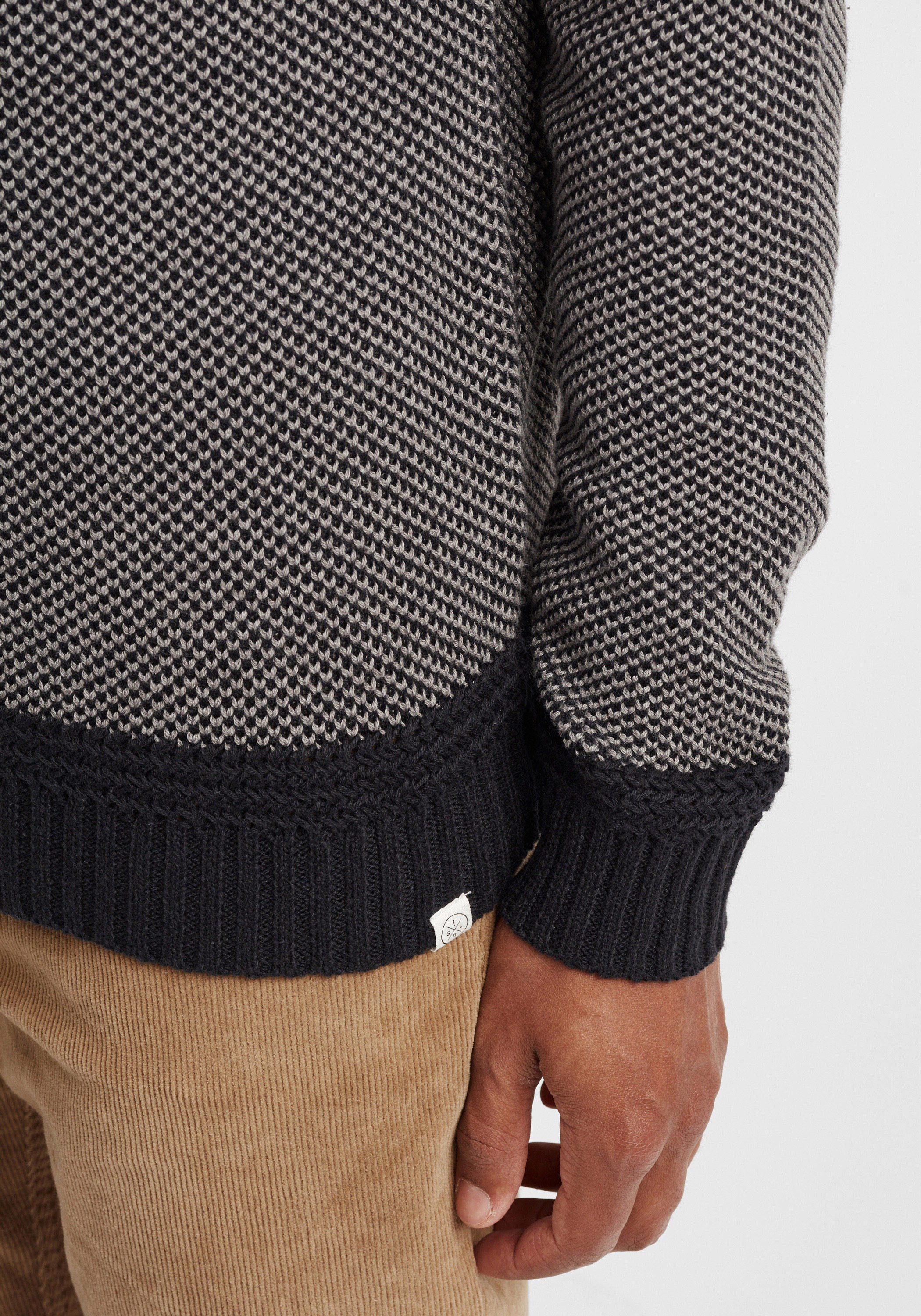 !Solid Strickfleece-Pullover »Strickpullover SDRapel«