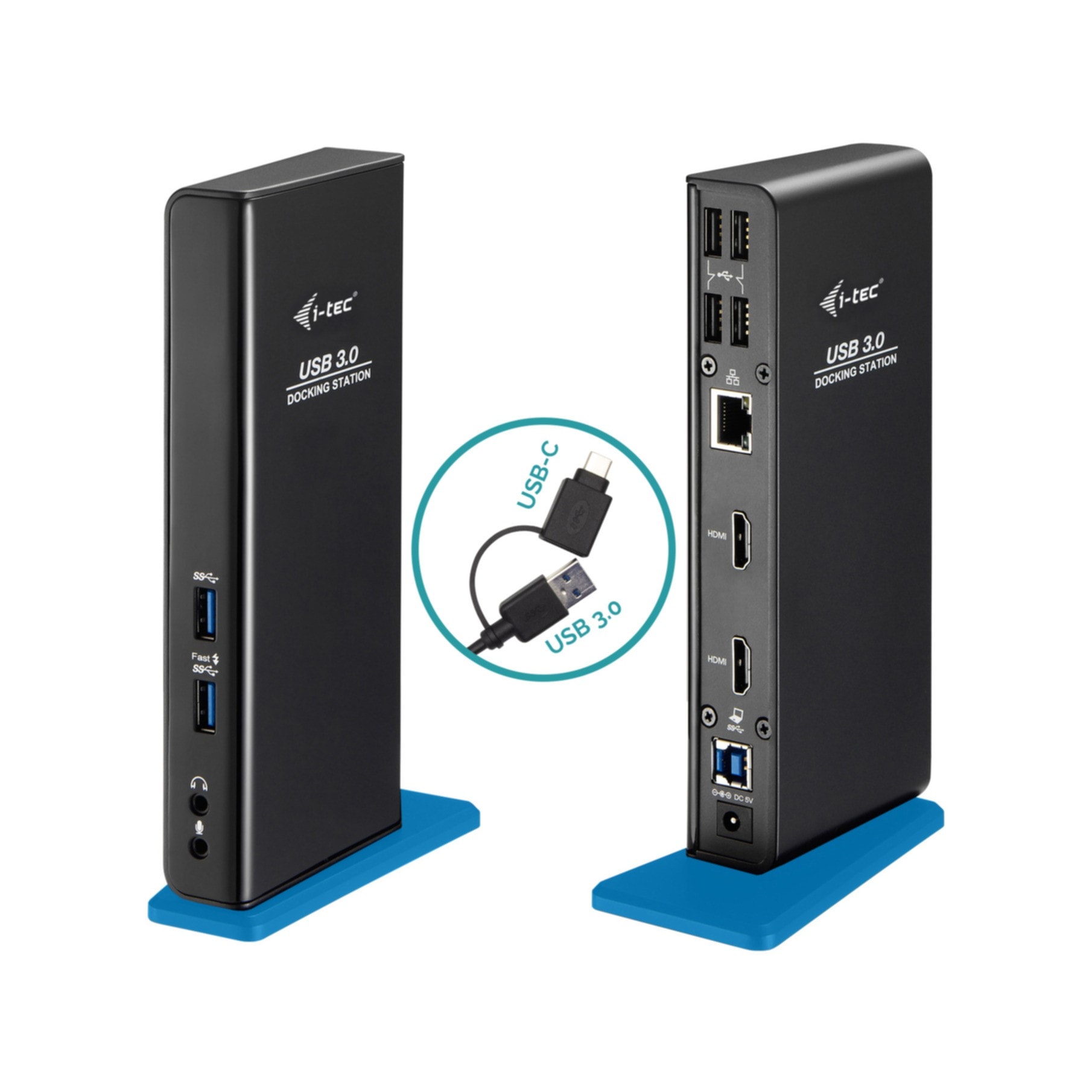 Laptop-Dockingstation »USB 3.0/USB-C Dual HDMI Docking Station«