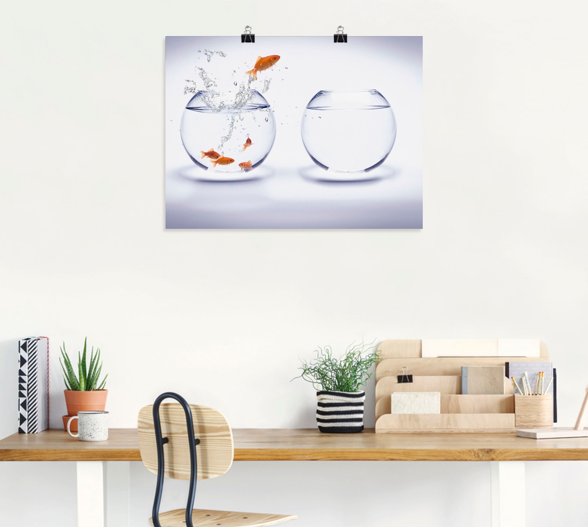 Artland Poster »Goldfischaquarium« Wassertiere 1 Stk. tlg. ohne Rahmen