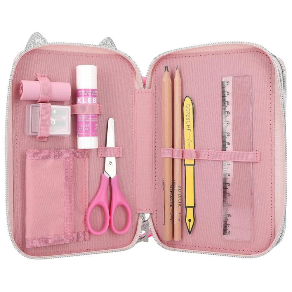 Depesche Buntstift »Federtasche TOPModel 20 x 13 x 7,5 cm pink«