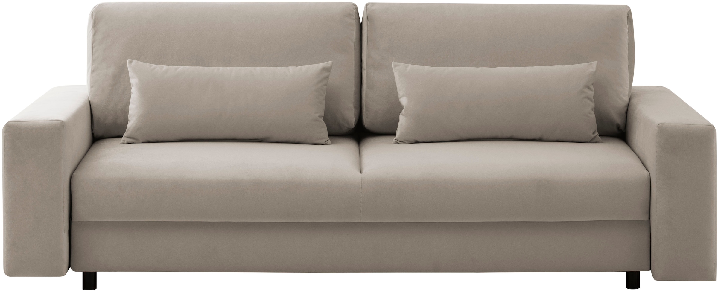 LeGer Home by Lena Gercke Schlafsofa »Imoga, Polster mit Schlaffunktion, 3-Sitzer Sofa, Couch mit Bettkasten«, in modernen Farben und Stoffen, Bettfunktion, Liegefläche: 200x150 cm