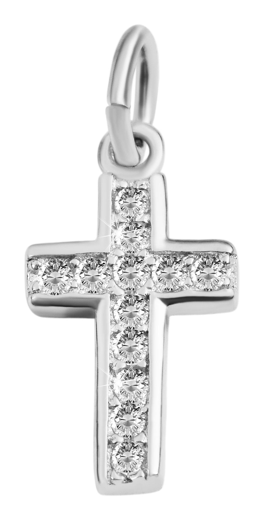 Adelia´s Kreuzanhänger »Damen Anhänger ¿ Kreuz Kreuzanhänger aus 925 Silber mit Zirkonia«