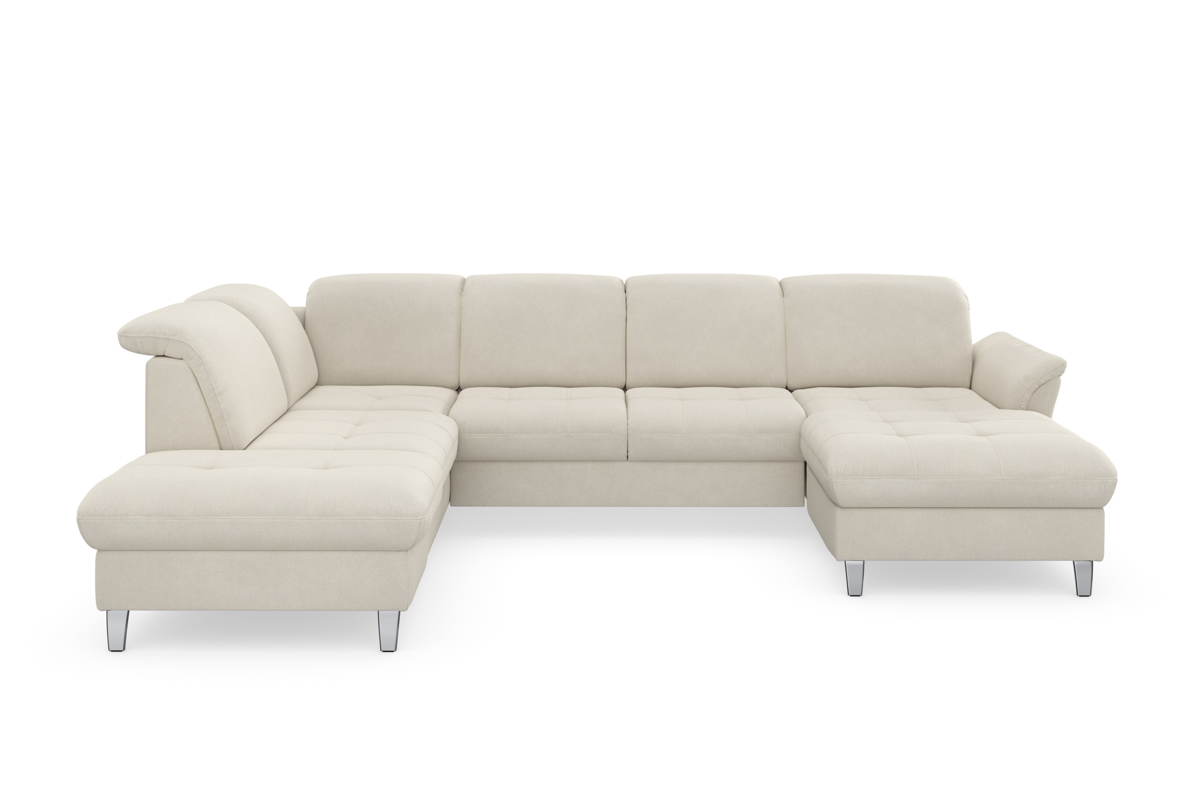 sit&more Wohnlandschaft »Maggiore U-Form«, wahlweise mit Kopfteilverstellung, Bettfunktion und Stauraum
