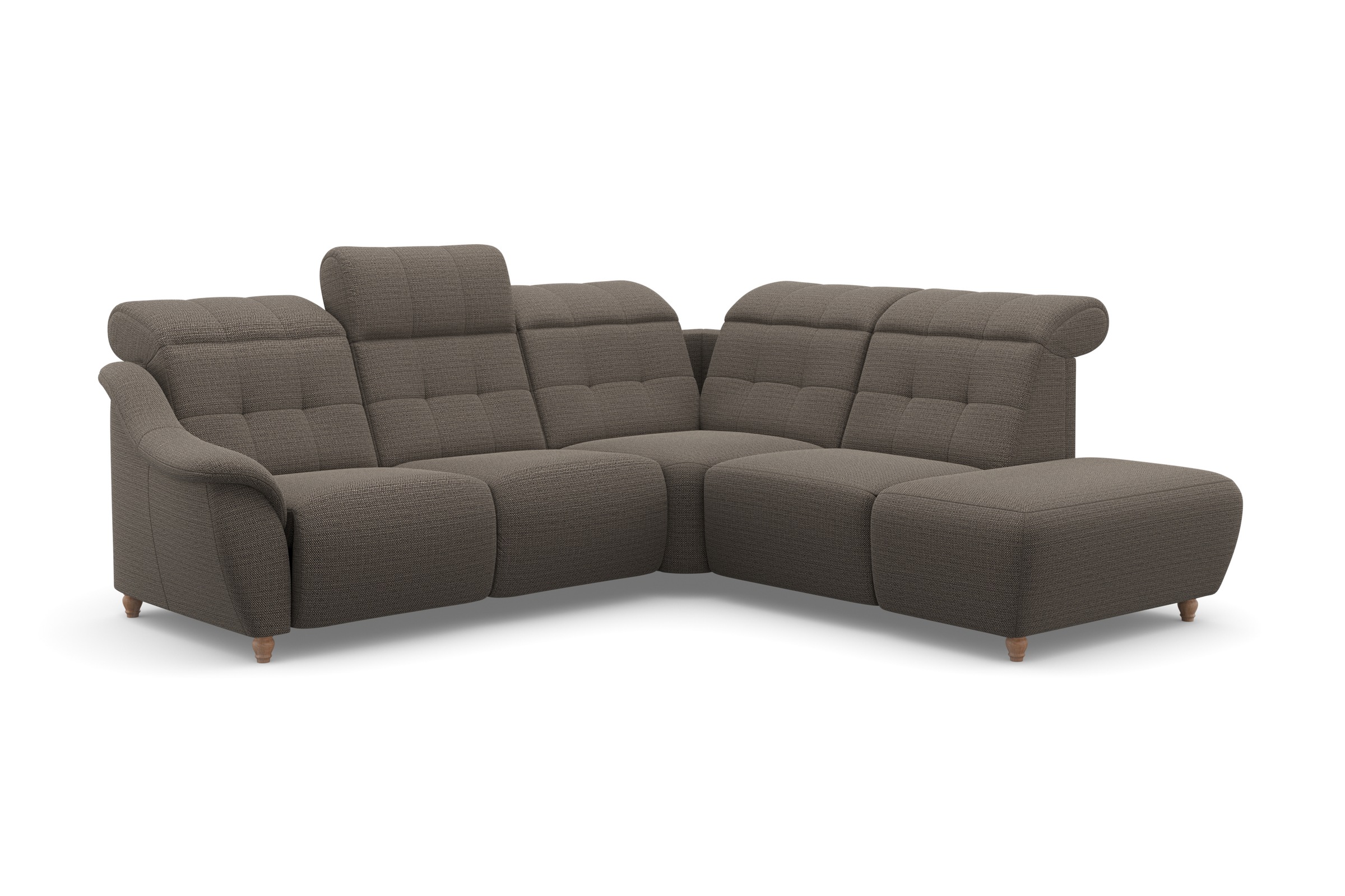 Home affaire Ecksofa »Boston L-Form« Kopfteilverstellung an jeder Sitzfläche, wahlweise Relaxfunktion