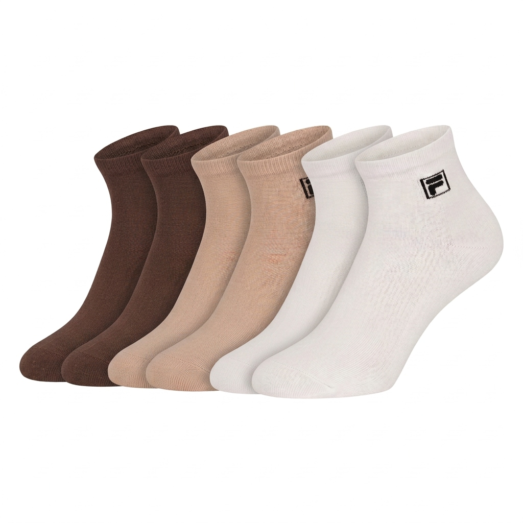 Fila Kurzsocken »UNISEX QUARTER PLAIN SOCKS« 6 Paar,  mit Logo-Schriftzug