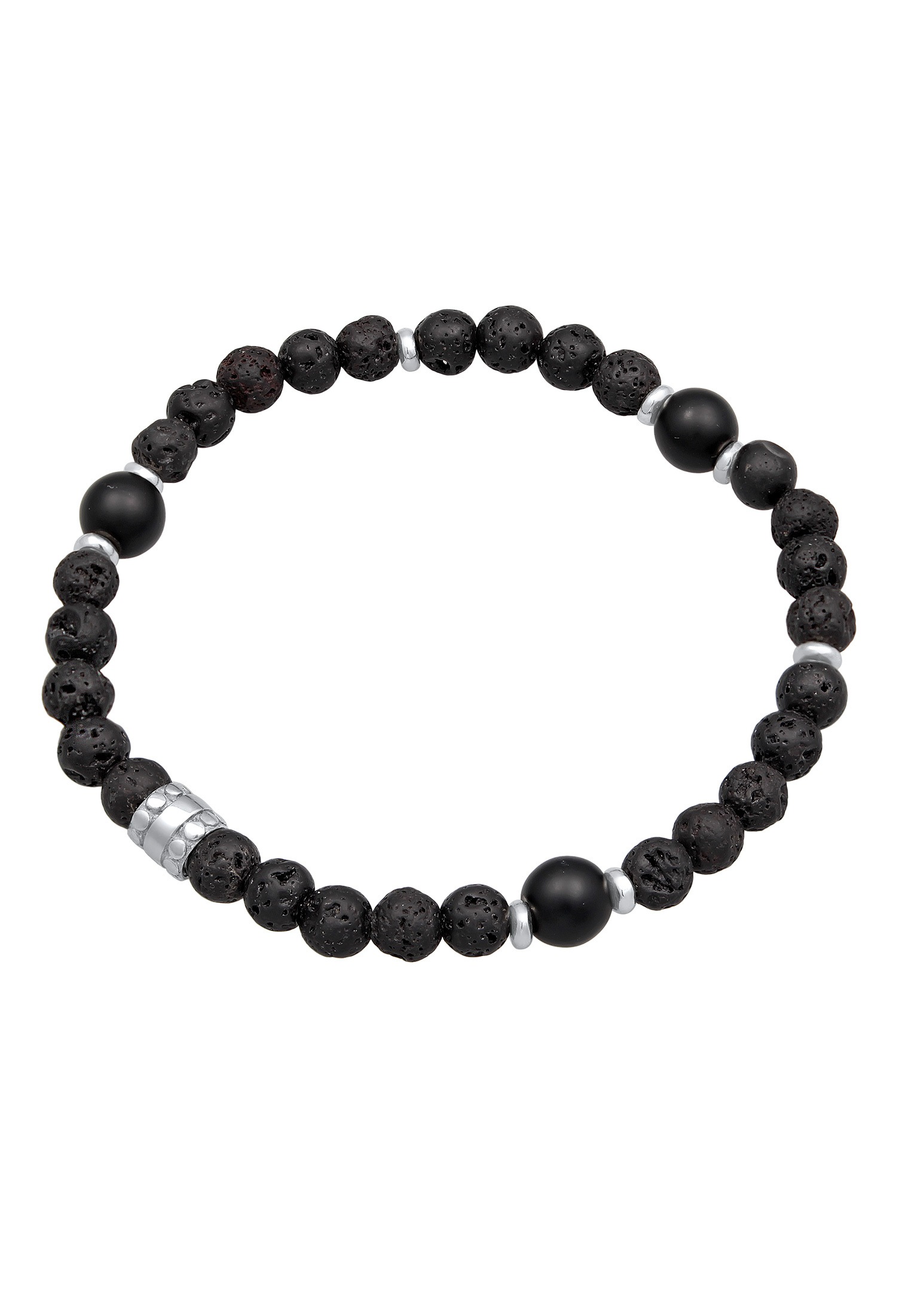 Kuzzoi Armkette »Armband Herren Onyx Schwarz Vintage 925 Silber Oxidiert«