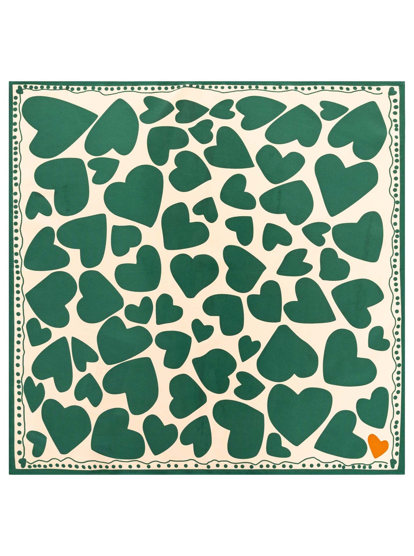 Zwillingsherz Halstuch »"Herz'"« mit Herzmotiv, glänzend