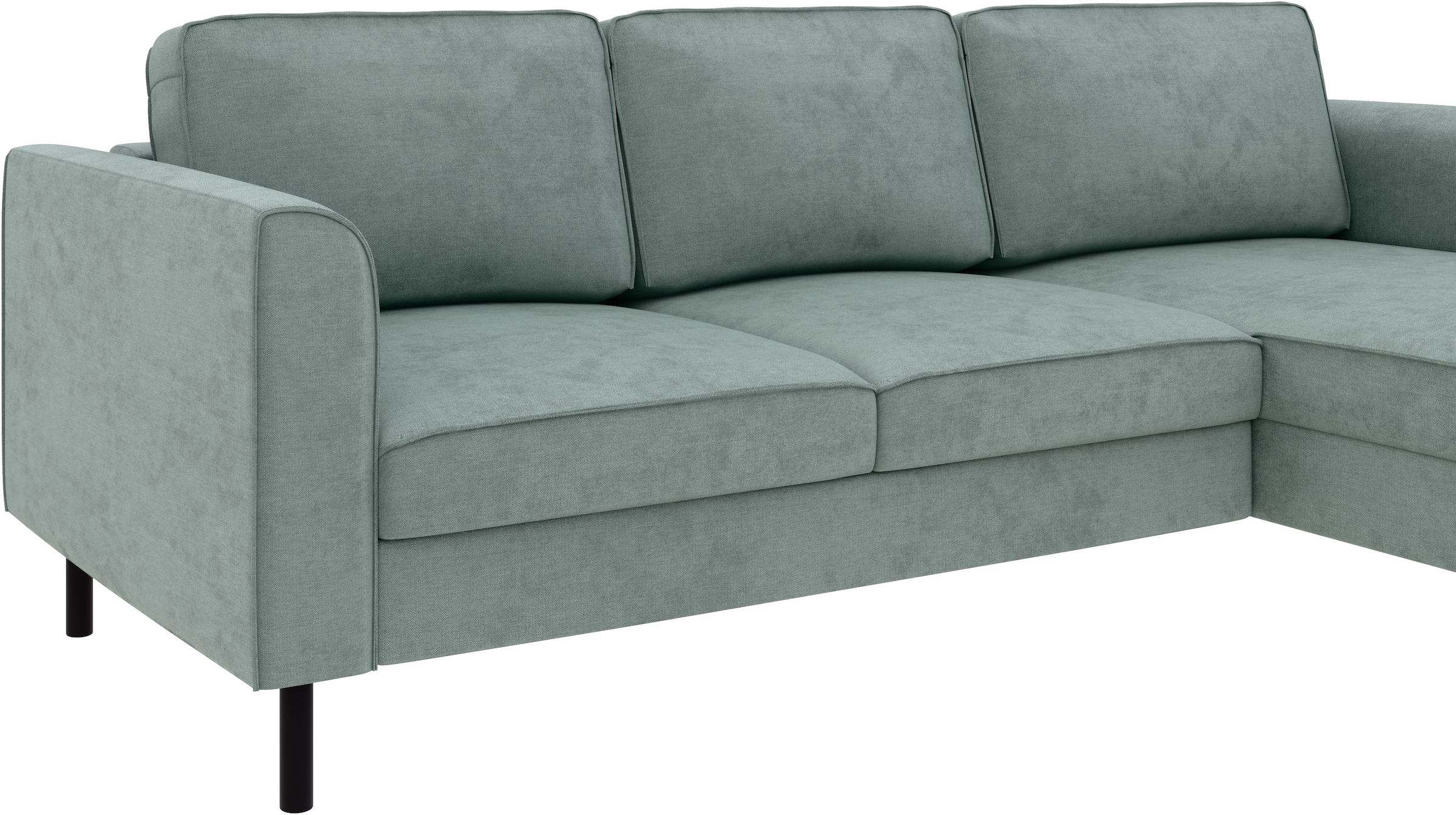 Home affaire Ecksofa »Booster Couch wahlweise mit Schlaffunktion und Bettkasten-auch in Cord« Recamiere beidseitig montierbar, Sofa in L-Form, 232 cm