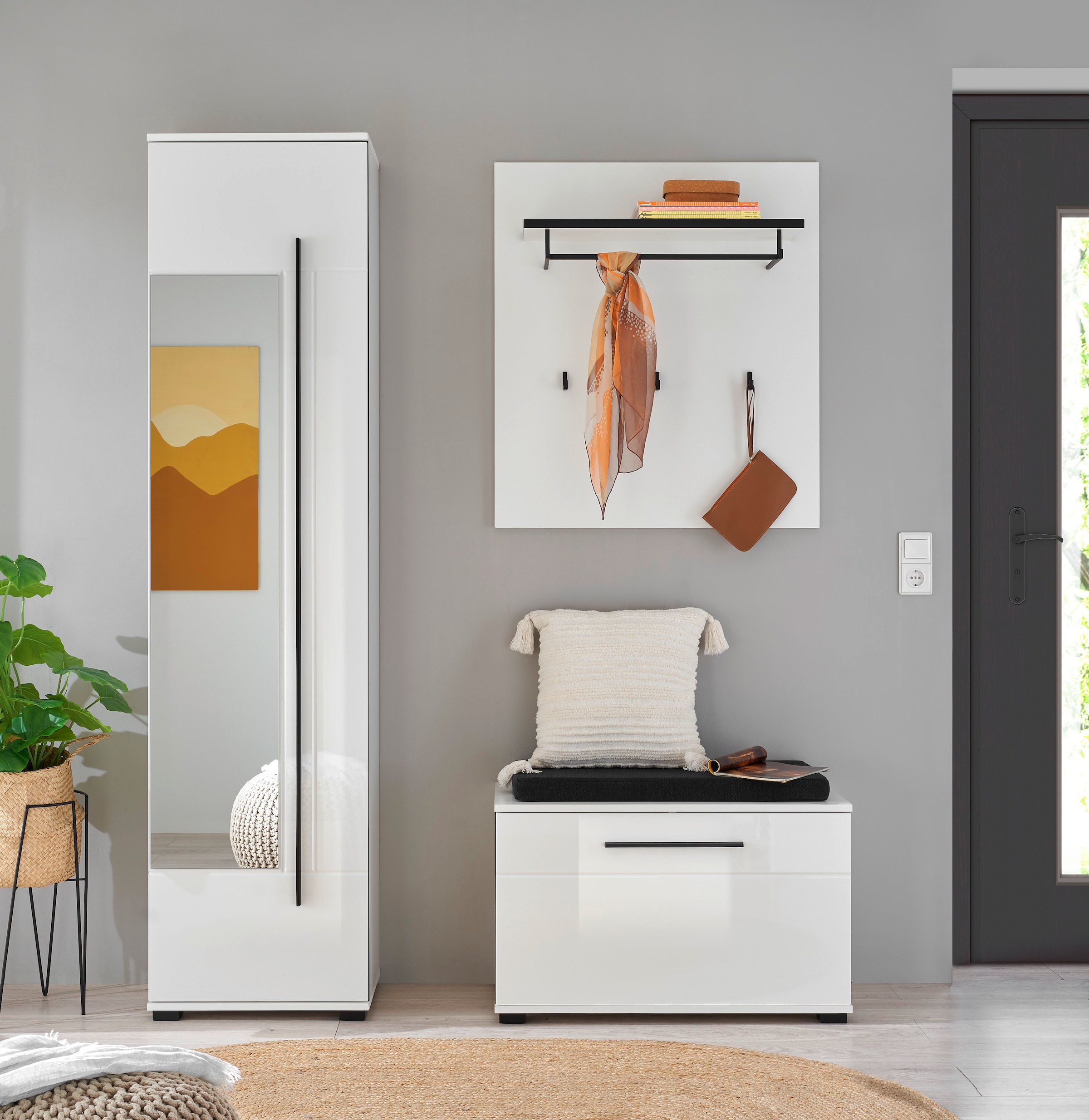 Home affaire Garderoben-Set »Cantara, moderne Garderobe, Komplettset mit viel Stauraum« Komplett-Set, 3 Stk. tlg.