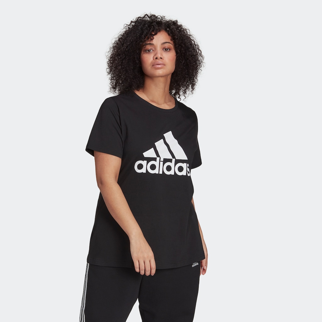 adidas Sportswear T-Shirt »ESSENTIALS LOGO – GROSSE GRÖSSEN«