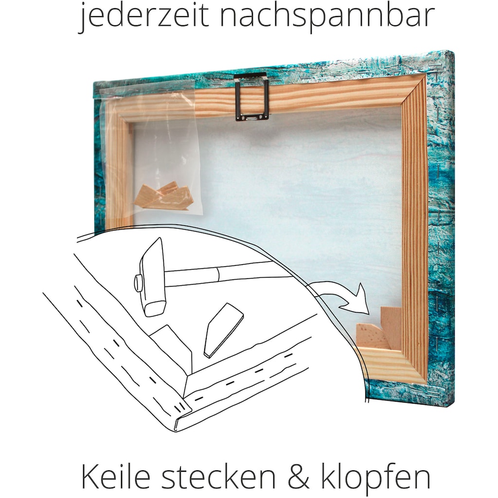 Artland Wandbild »Fensterblick Steg im Gegenlicht«, Fensterblick, (1 St.)