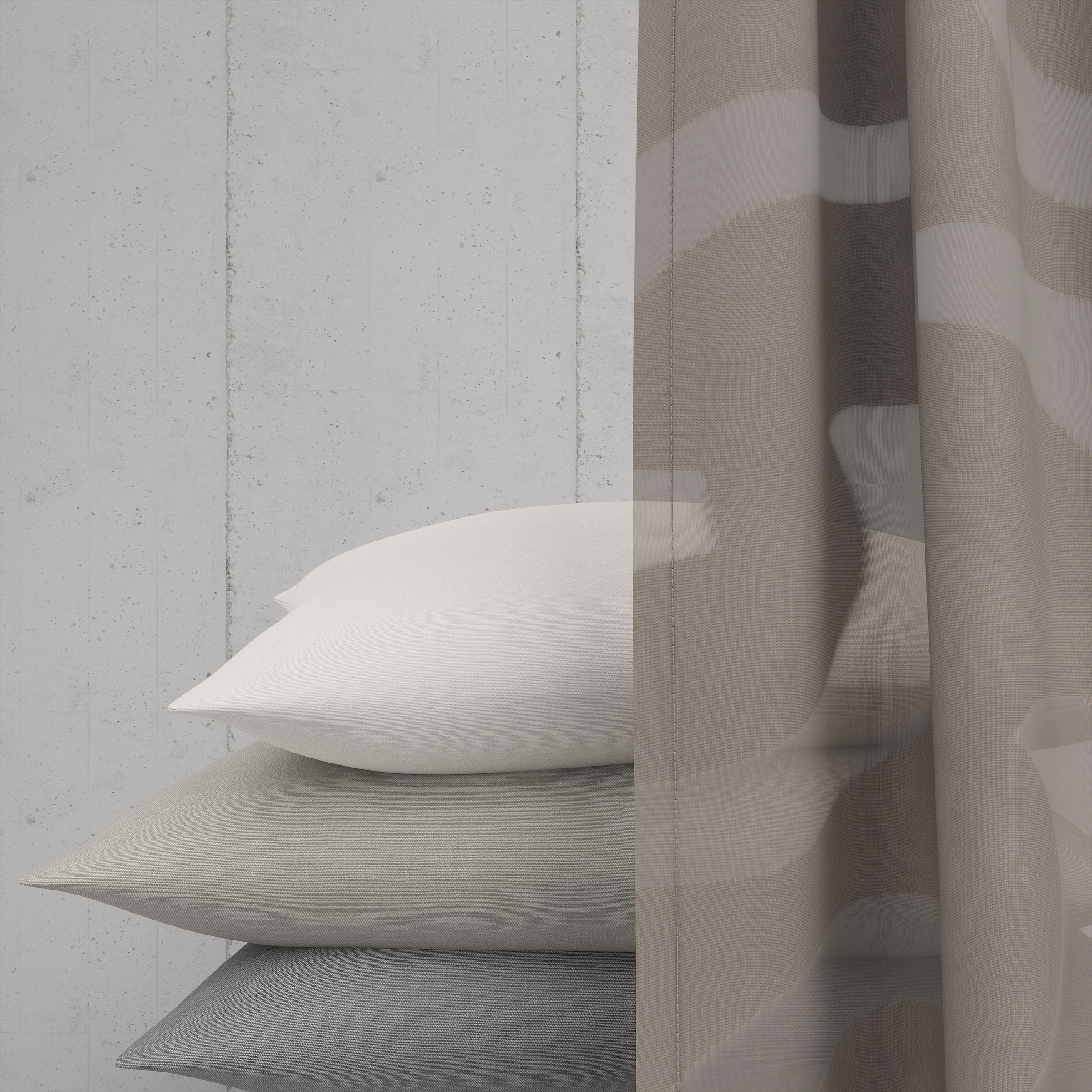 Neutex for you! Vorhang »CASALI« Multifunktionsband 1 Stk. tlg. Allover-Muster aus zeitlosen Halbkreisen