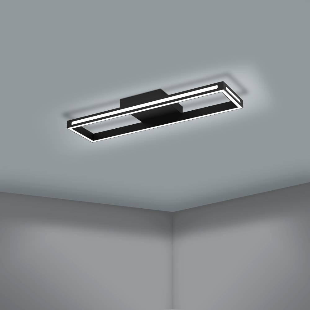 EGLO Deckenleuchte »SALVILANAS-Z« LED-Modul 1 Stk. warmweiß - kaltweiß App und Sprachsteuerung Alexa, dimmbar, Metall Deckenlampe schwarz
