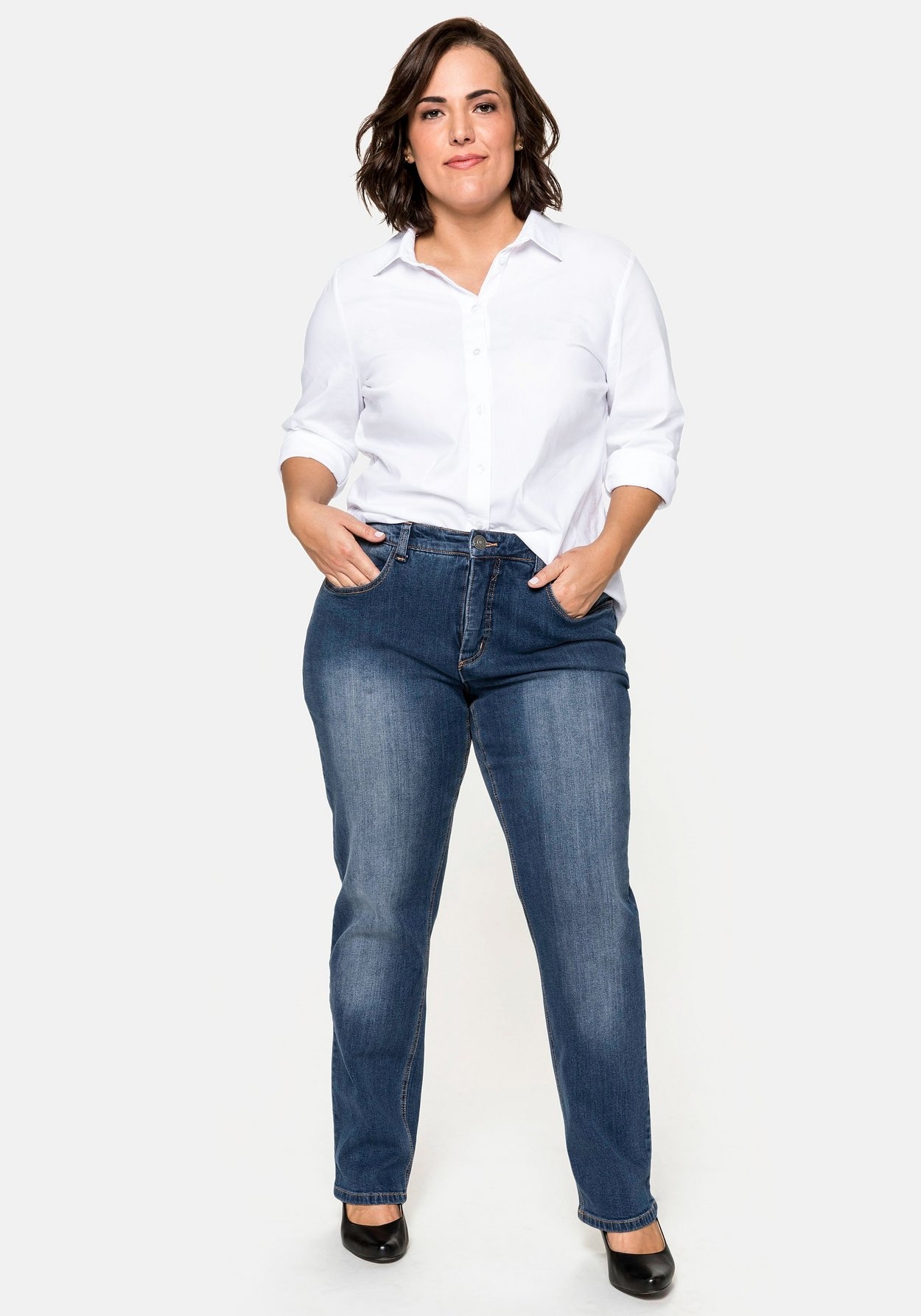 Stretch-Jeans »Shaping-Jeans Bauch-weg-Effekt«, Bauch-weg-Effekt