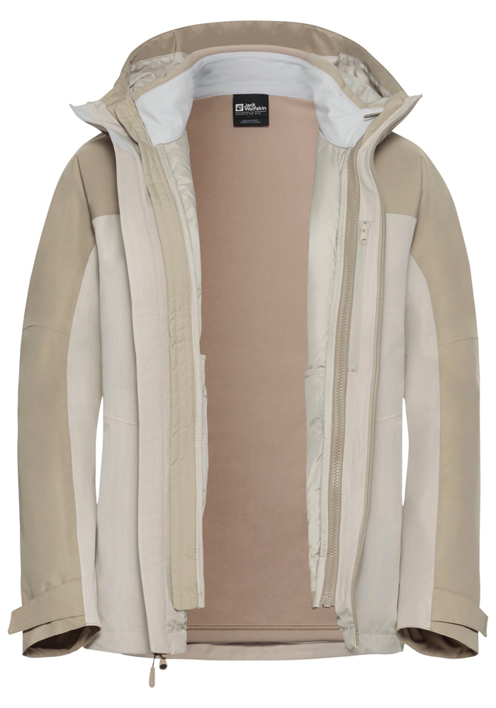 Jack Wolfskin 3-in-1-Funktionsjacke »WILD PLACES 3IN1 JKT W«, mit Kapuze