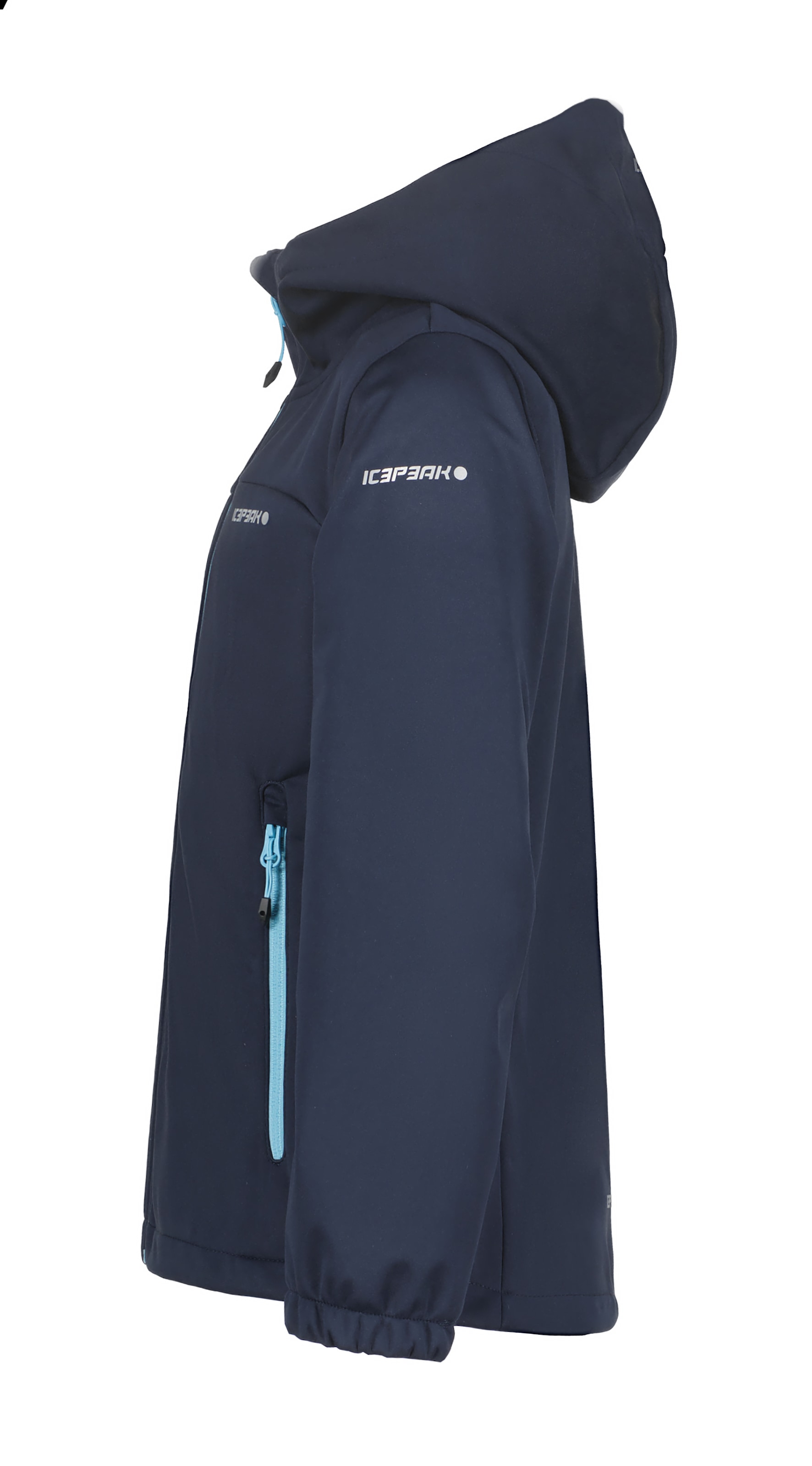 Icepeak Softshelljacke »KULM JR« 1 Stk. tlg. mit Kapuze für Kinder und Jugendliche, mit Kapuze, mit Fleece-Futter