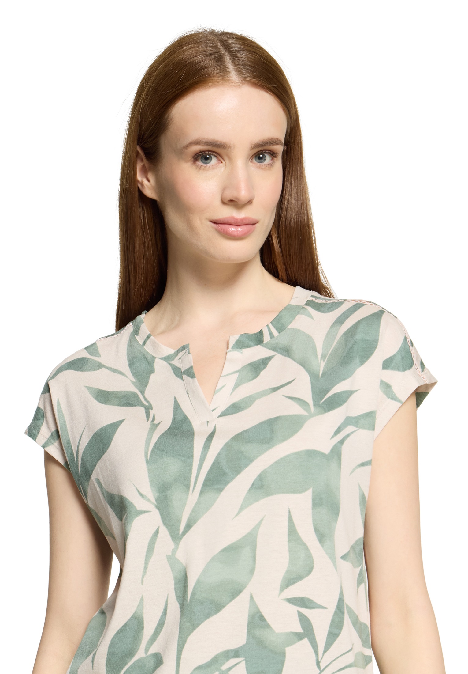 Betty&Co Rundhalsshirt »Casual-Shirt mit Tunnelzug«