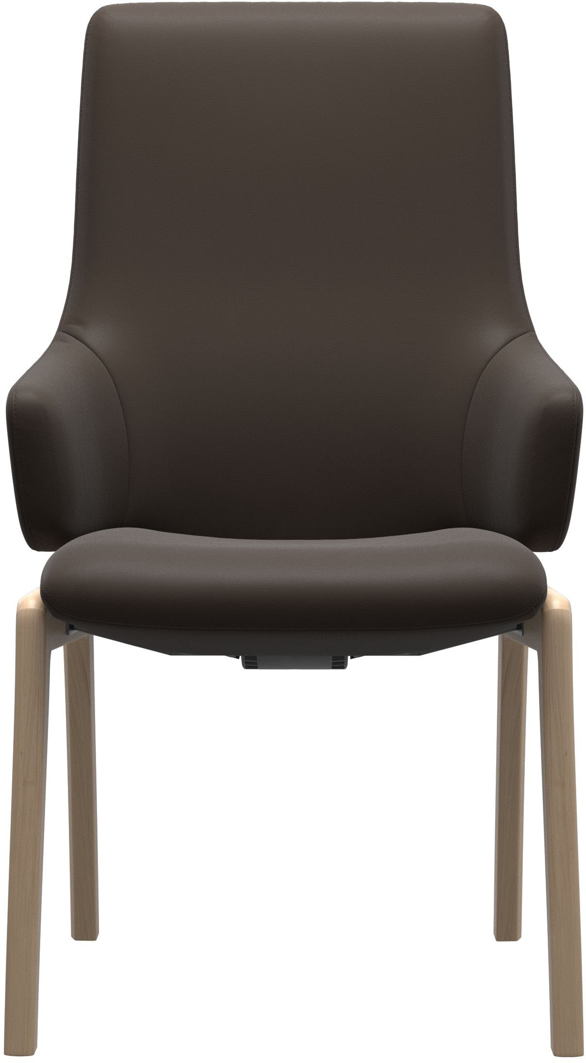 Stressless® Polsterstuhl »Laurel«, Leder BATICK, High Back mit Armlehne, Größe L, mit abgerundeten Beinen in Eiche