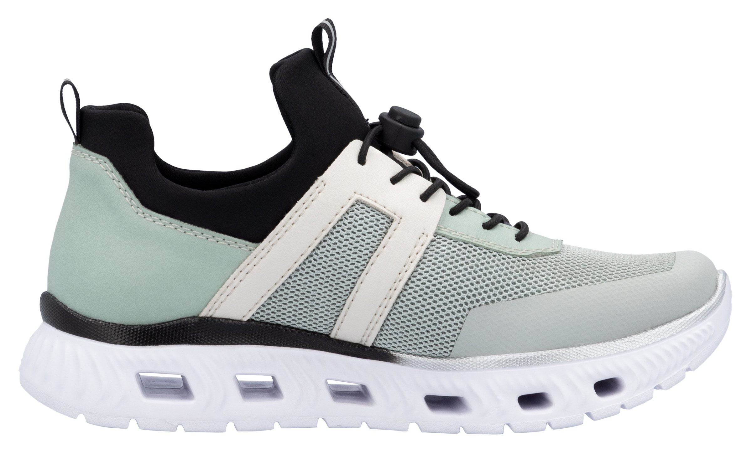 RIEKER Sport Slip-On Sneaker, Chunky Slipper, Freizeitschuh in veganer Verarbeitung