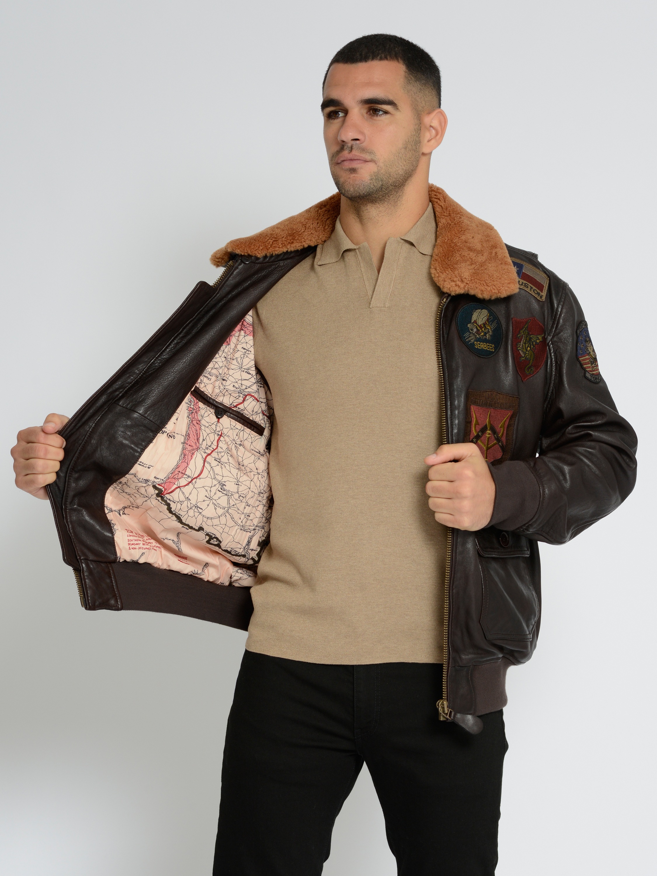 TOP GUN Lederjacke »Lederjacke TG2023004«