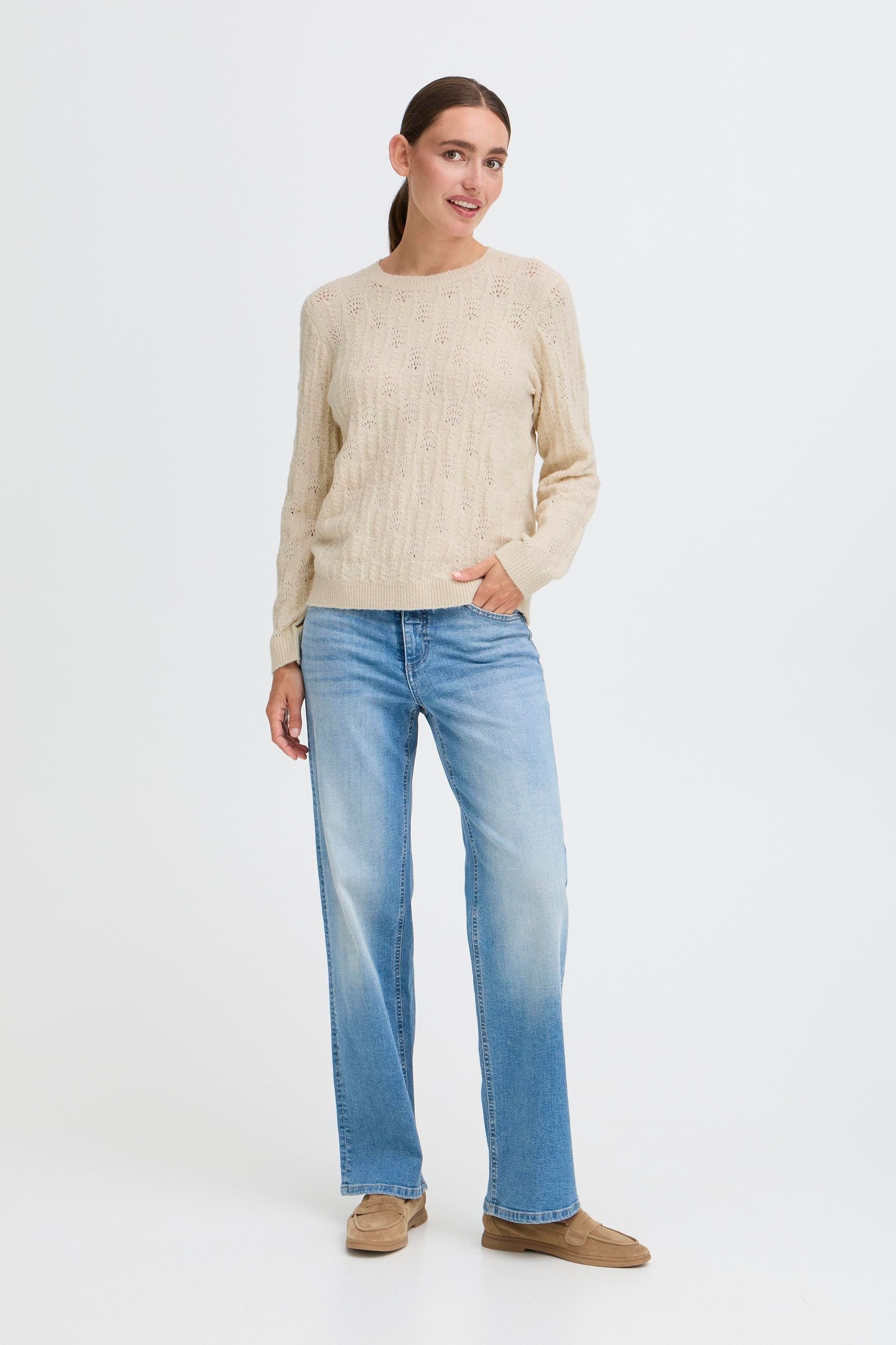 OXMO Strickfleece-Pullover »Strickpullover OXFSINVA«