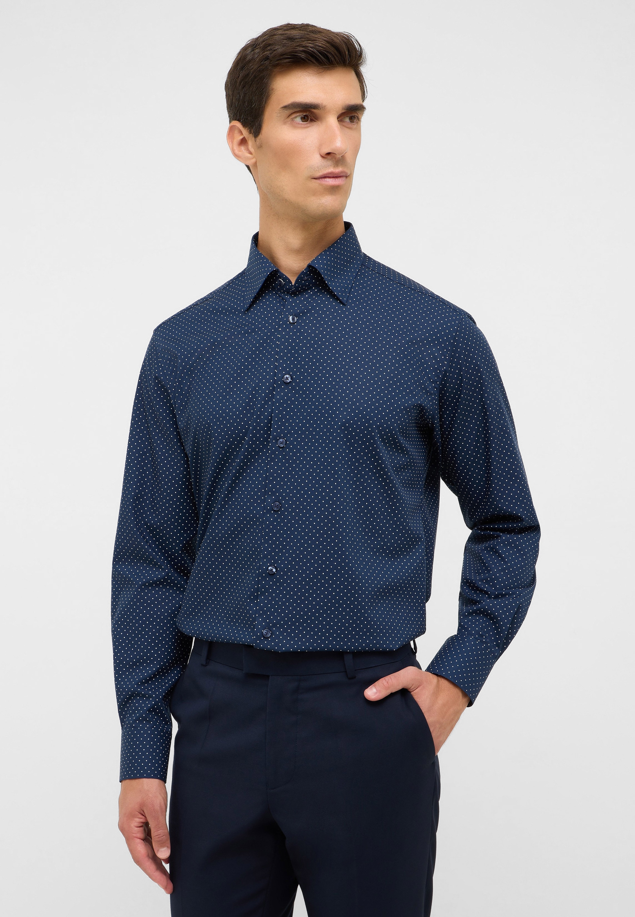 Eterna Langarmhemd »MODERN FIT« NON IRON (bügelfrei)