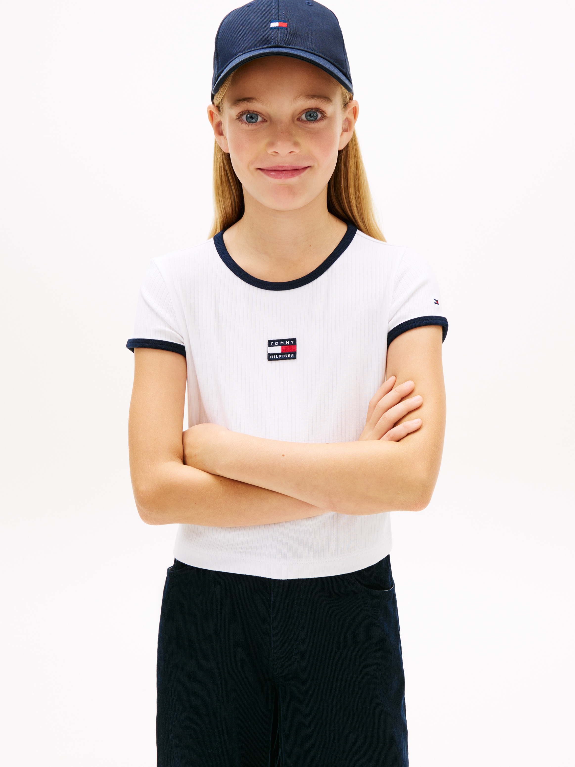 Tommy Hilfiger T-Shirt Kinder bis 16 Jahre, mit Rundhalsausschnitt