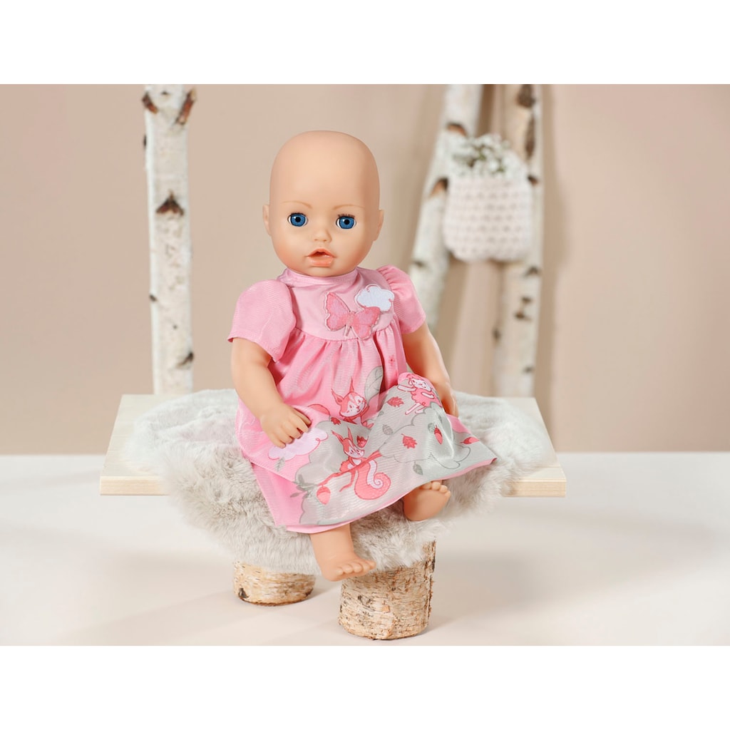 Baby Annabell Puppenkleidung »Kleid rosa Eichhörnchen, 43 cm«