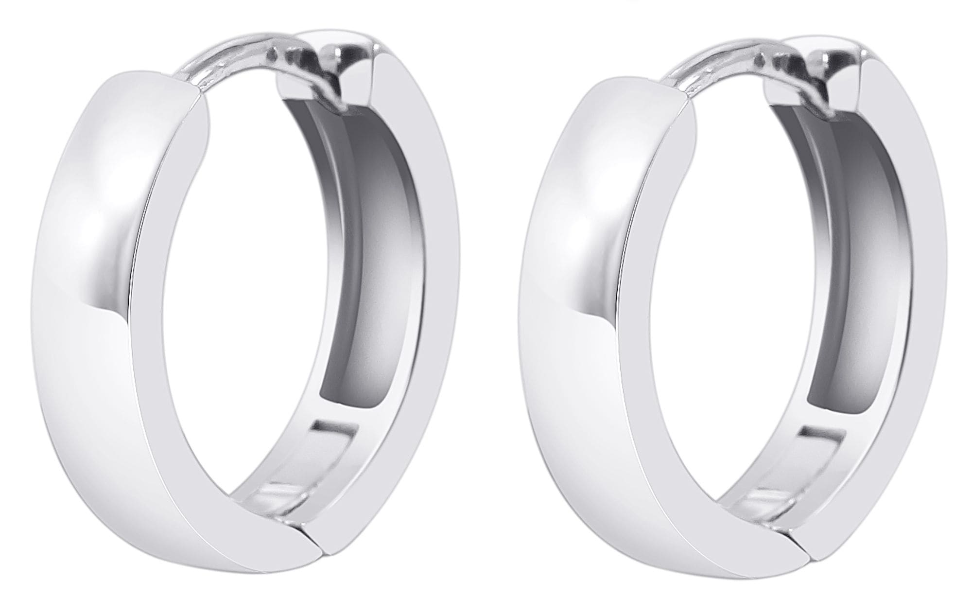 Adelia´s Paar Creolen »Damen Ohrringe ¿ Klappcreole aus 925 Silber«