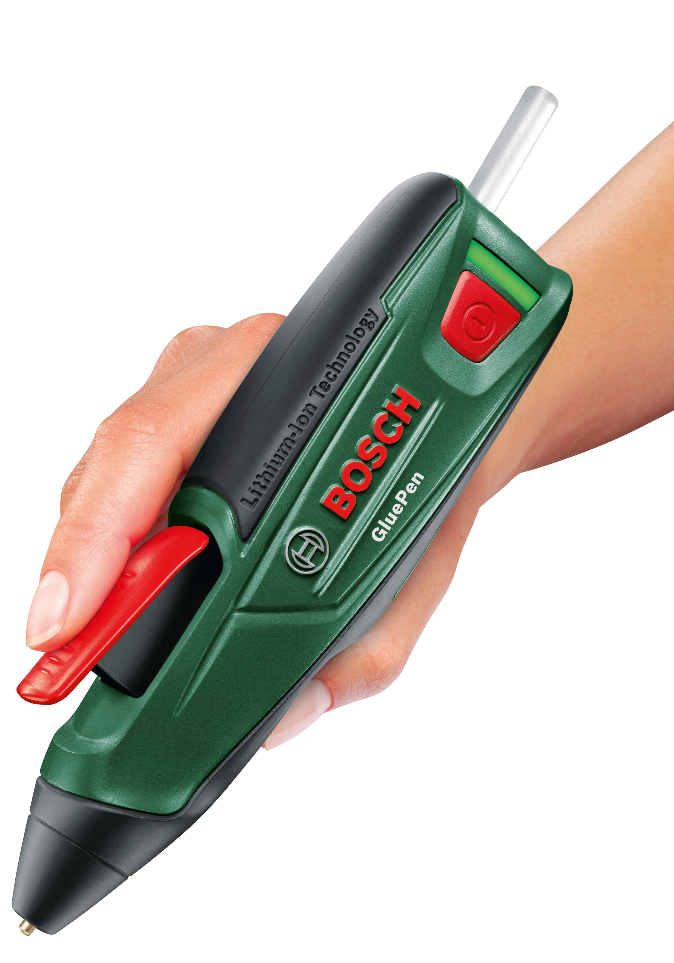 Bosch Home & Garden Heißklebestift »GluePen«, (4 Schmelzkleber UltraPower, Micro-USB-Lader)