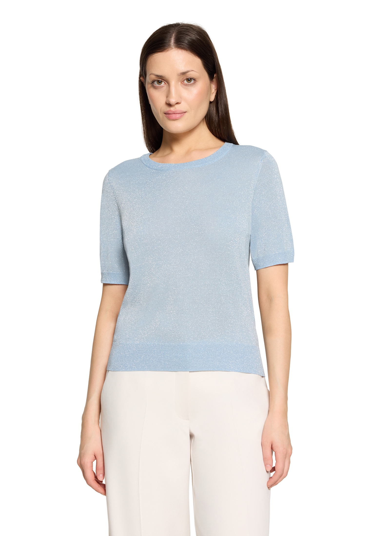 Betty&Co Rundhalspullover »Feinstrickpullover mit Lurexfaden«