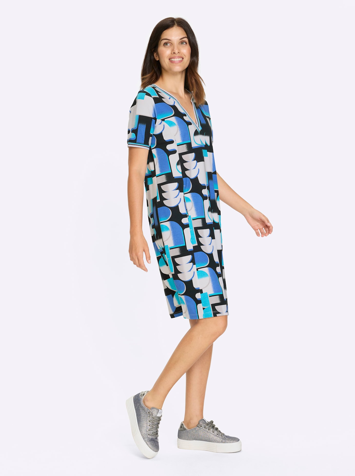 Classic Basics Sweatkleid »Jersey-Kleid« Nahttasche