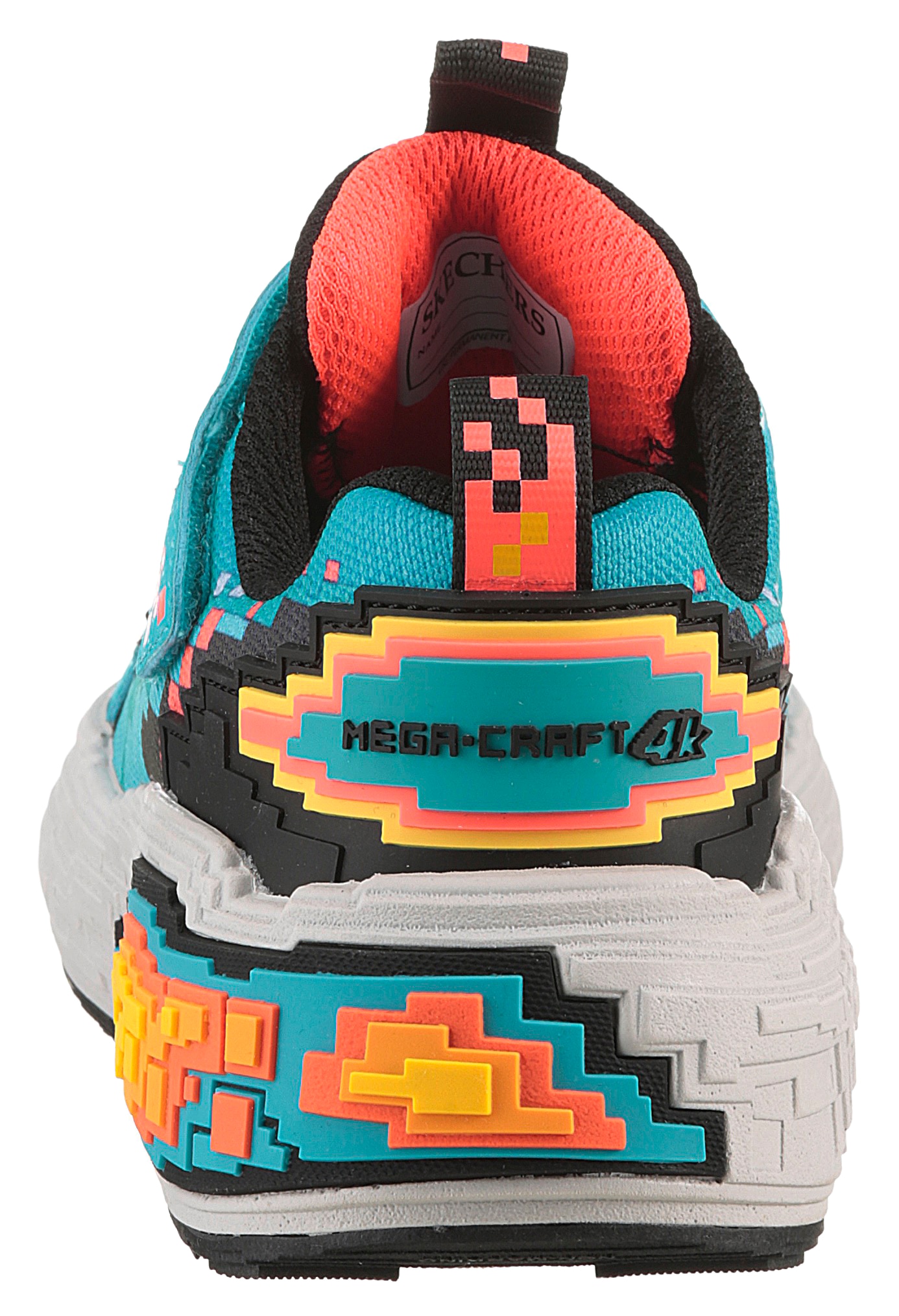 Skechers Sneaker »MEGA-CRAFT 4K«, Klettschuh im coolen Pixel-Look, Größenschablone zum Download