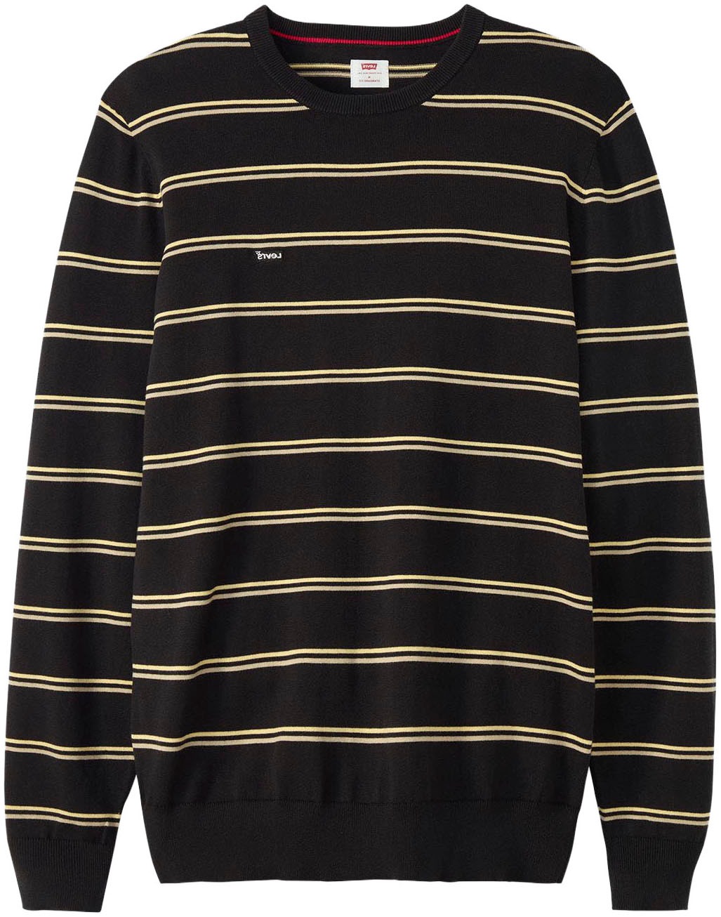 Levi's® Rundhalspullover, Formstabiler Feinstrick dank Elasthan