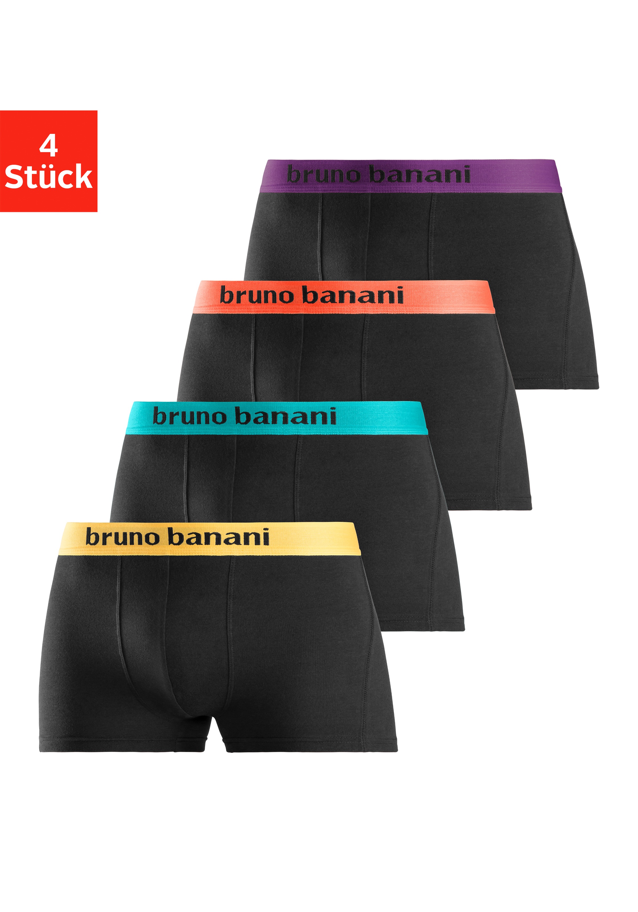 Bruno Banani Herren Boxer »Boxershorts für Herren« Packung in bunt, Größe XXL
