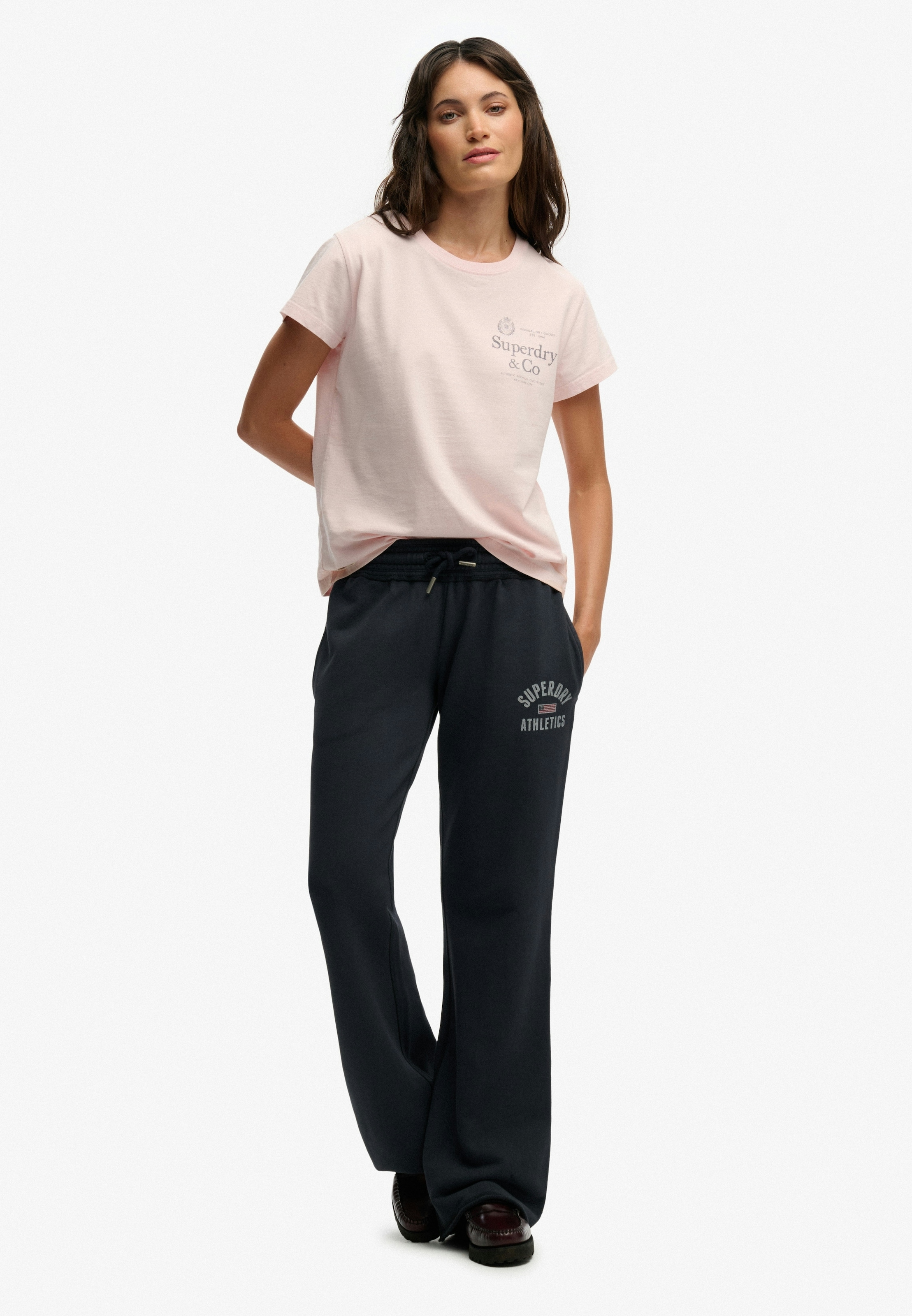 Superdry Print-Shirt »LUXE CASUAL CLASSIC TEE« Baumwolle, slim fit