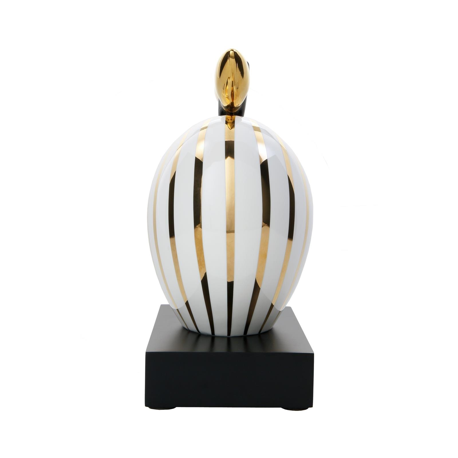Goebel Dekofigur »Deko-Objekt Apfel "Golden Sunlight" Studio 8 Art & Apple 28 cm weiß-gold« Abwischbar
