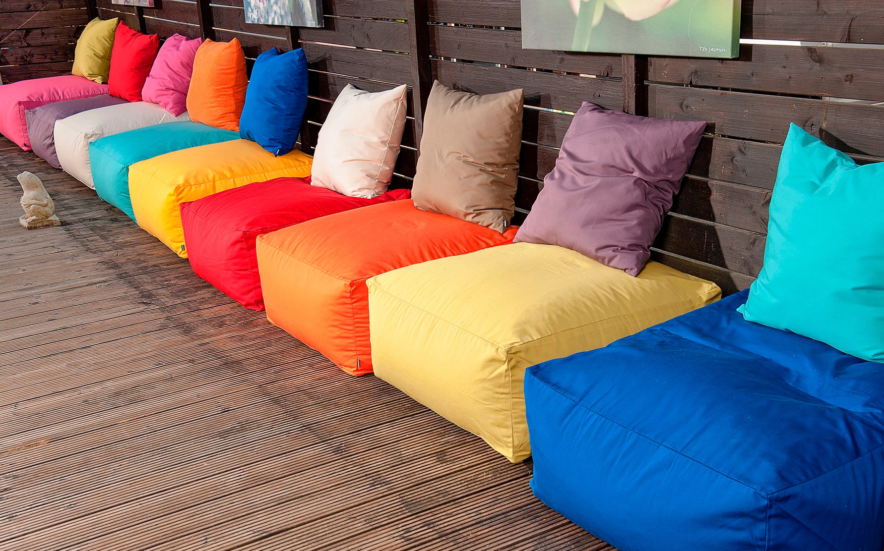 H.O.C.K. Dekokissen »Classic Uni« Outdoor geeignet, Kissenhülle mit Füllung, 1 Stück